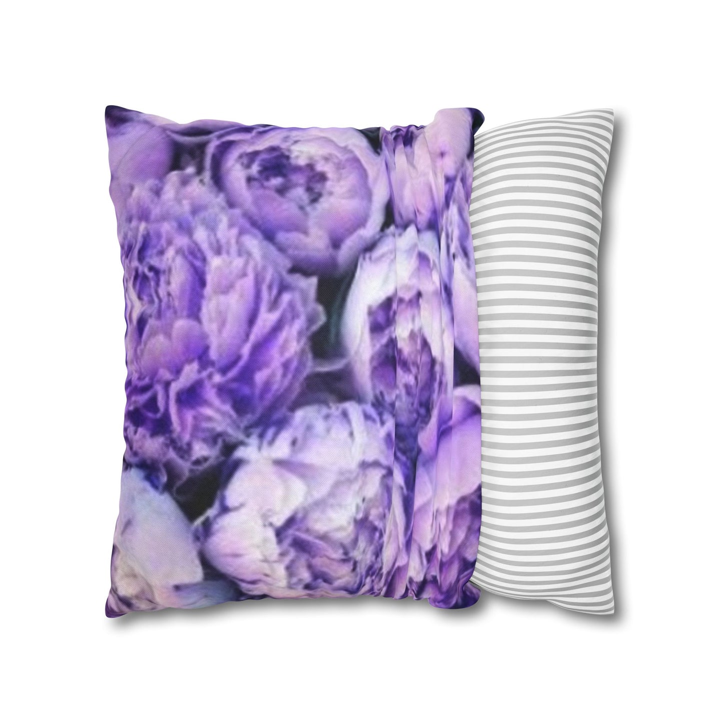 Purple Peony Square Pillowcase