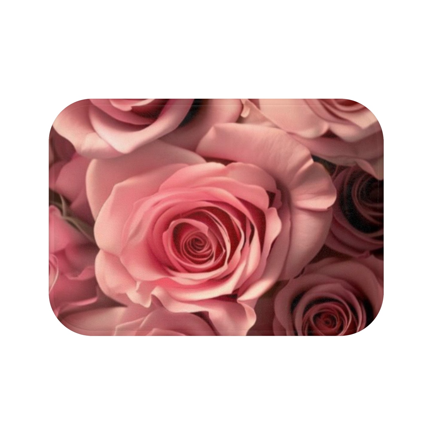 Pink Roses Bath Mat