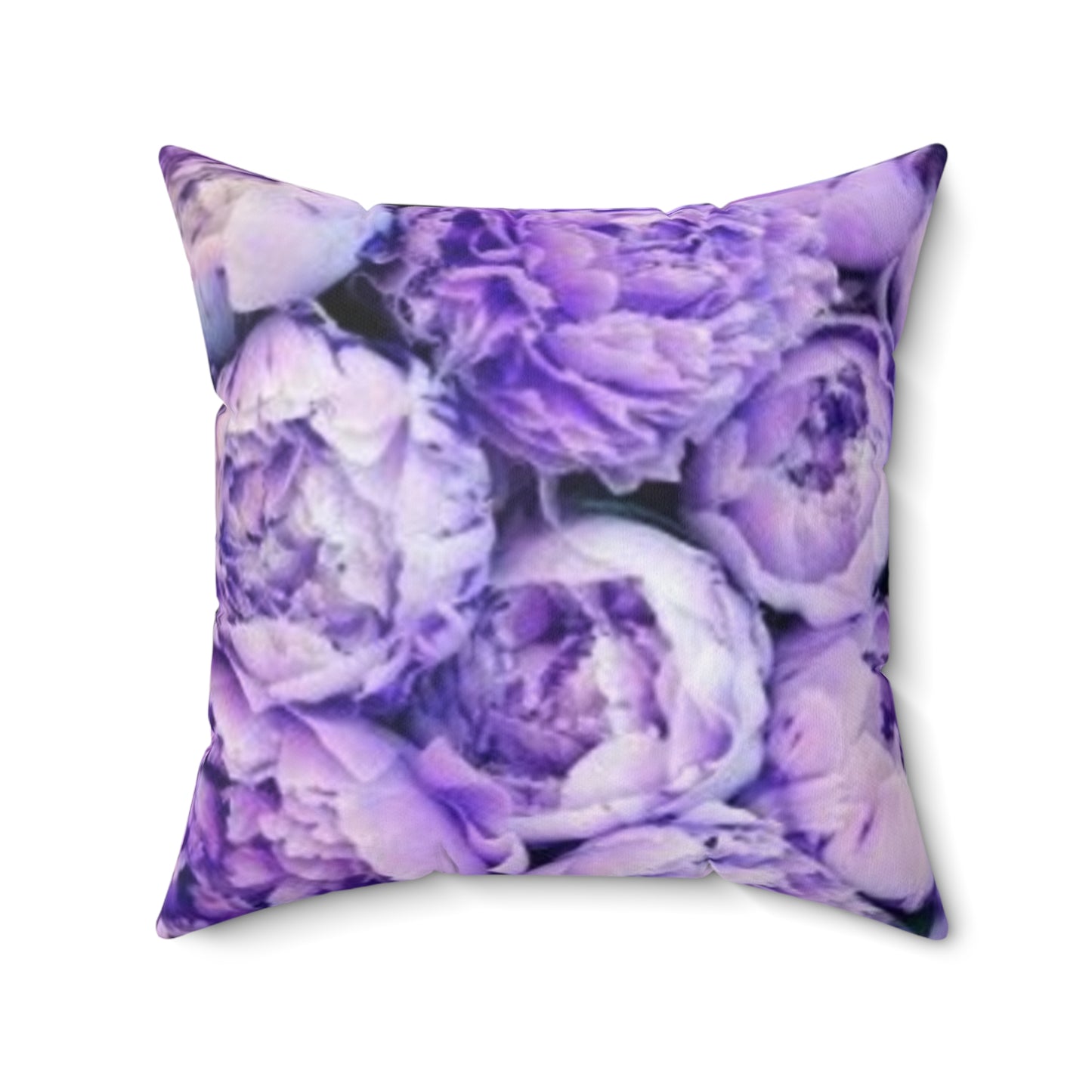 Purple Peony Square Pillow