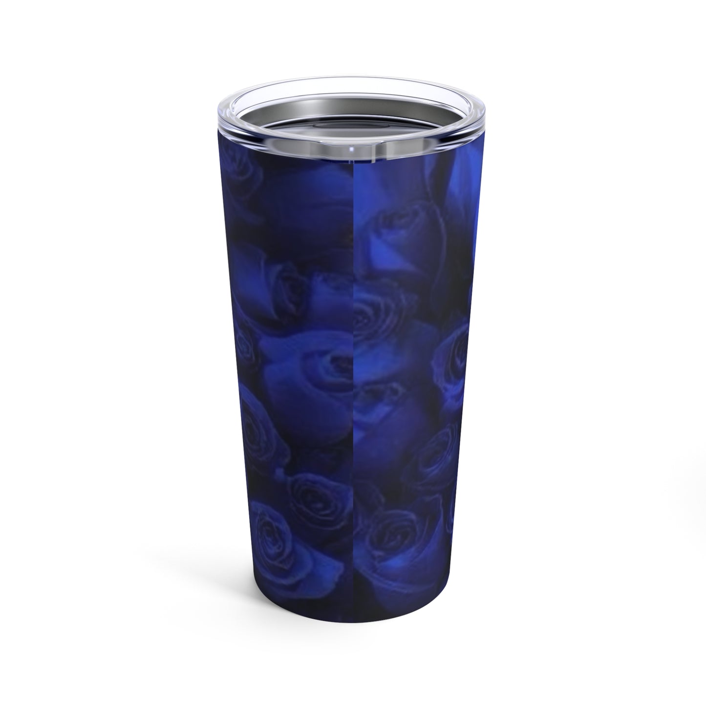 Dark Blue Roses Tumbler 20oz