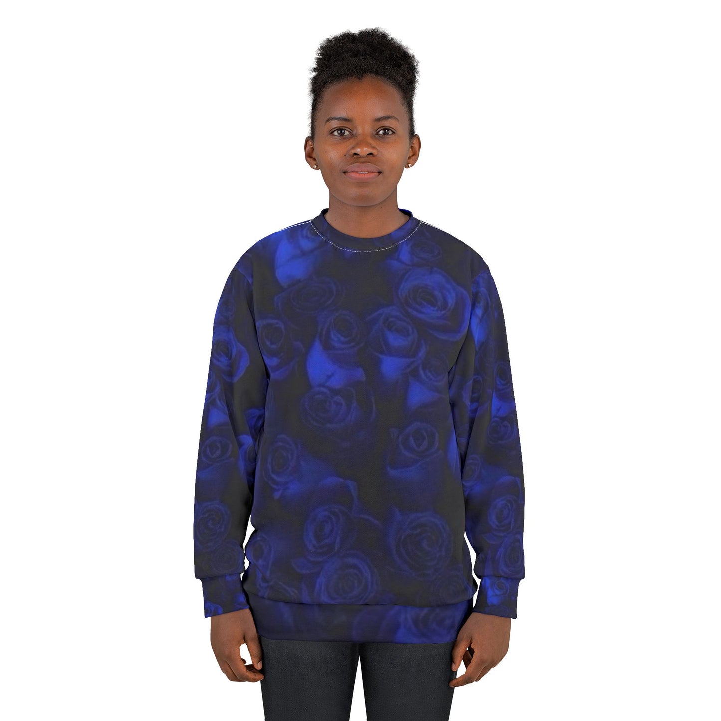 Dark Blue Roses Sweatshirt