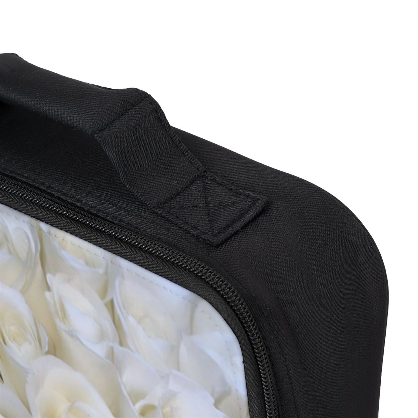 White Roses Floral Lunch Bag – Minimal & Fresh