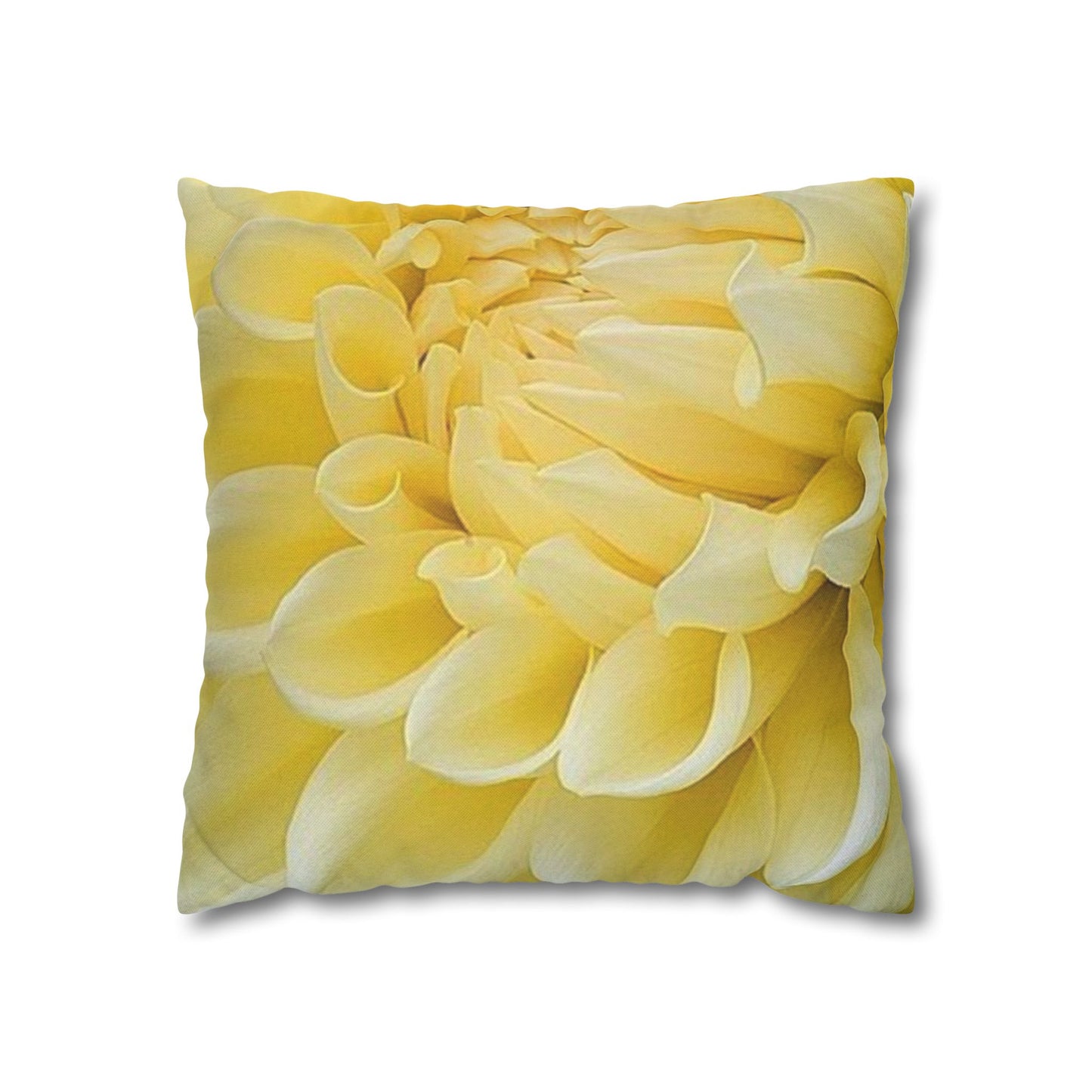 Yellow Dahlia Square Pillowcase
