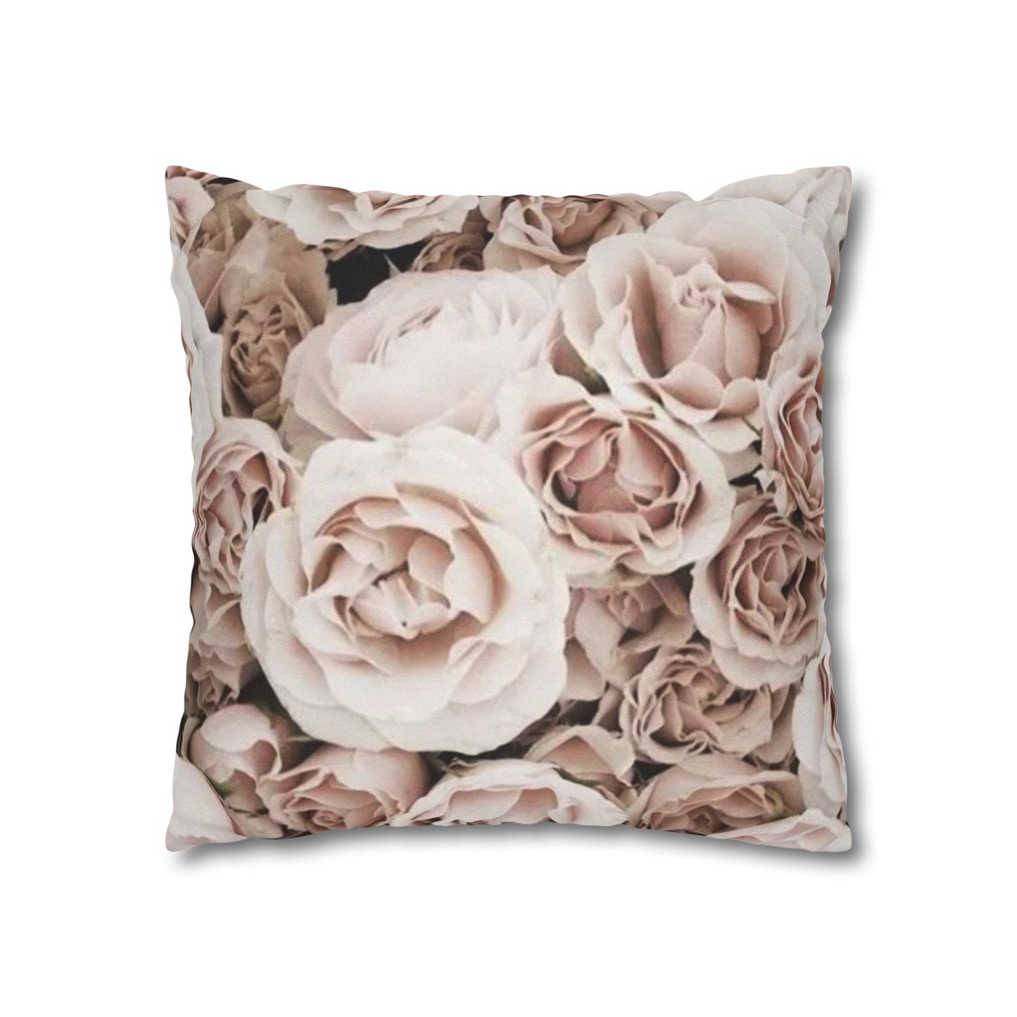 Light Pink Roses Square Pillowcase