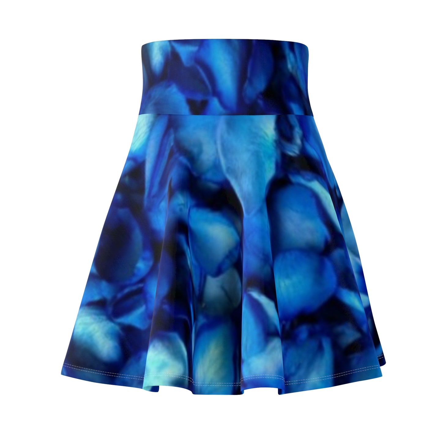 Blue Petals Skater Skirt