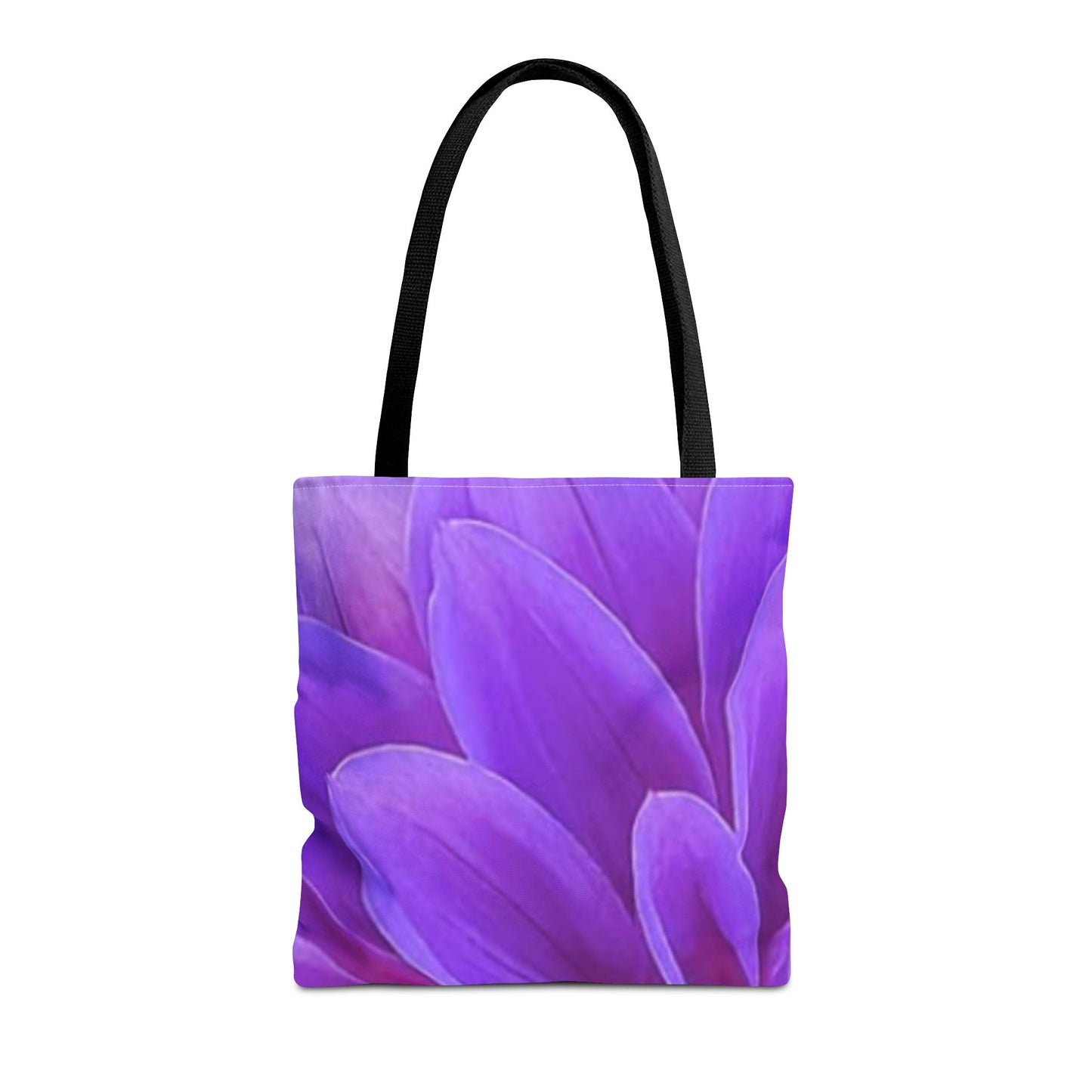 Purple Dahlia Floral Tote Bag for Women – Elegant & Durable