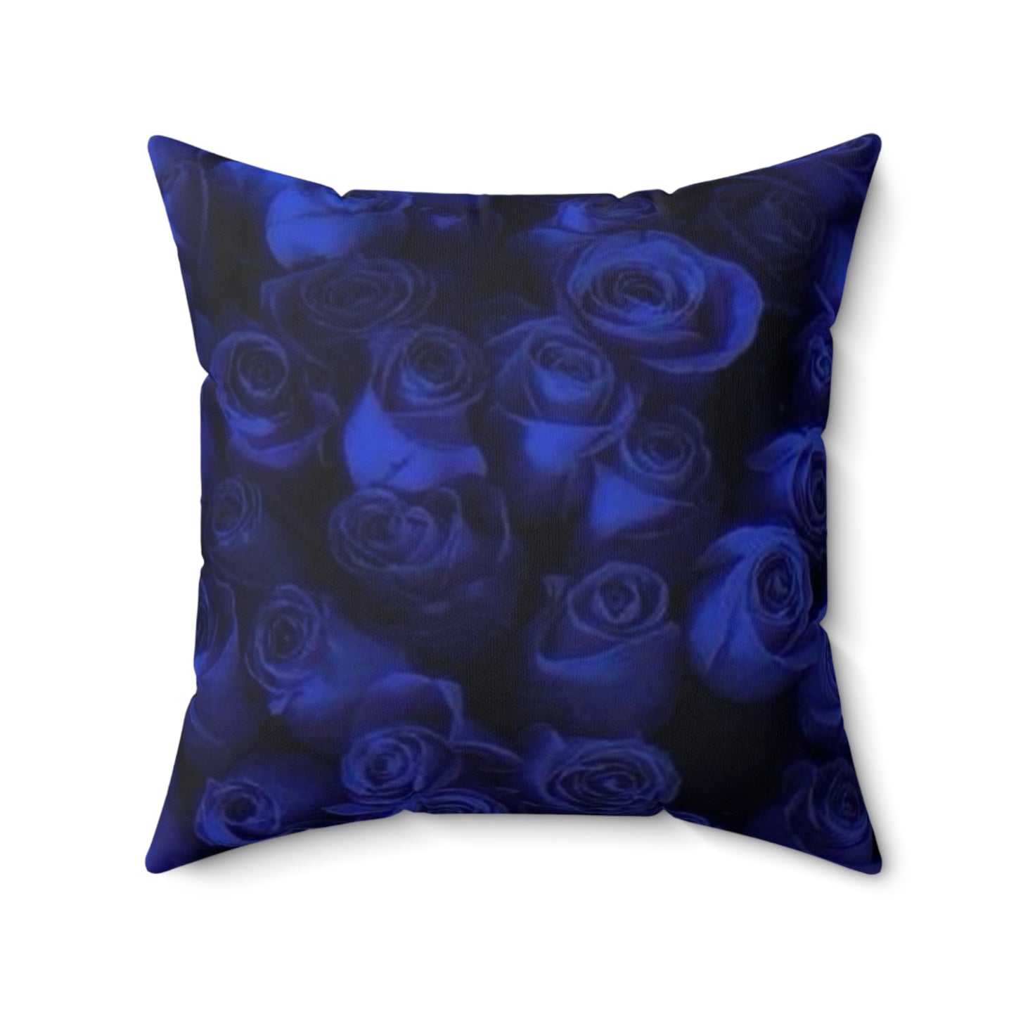 Dark Blue Roses Square Pillow