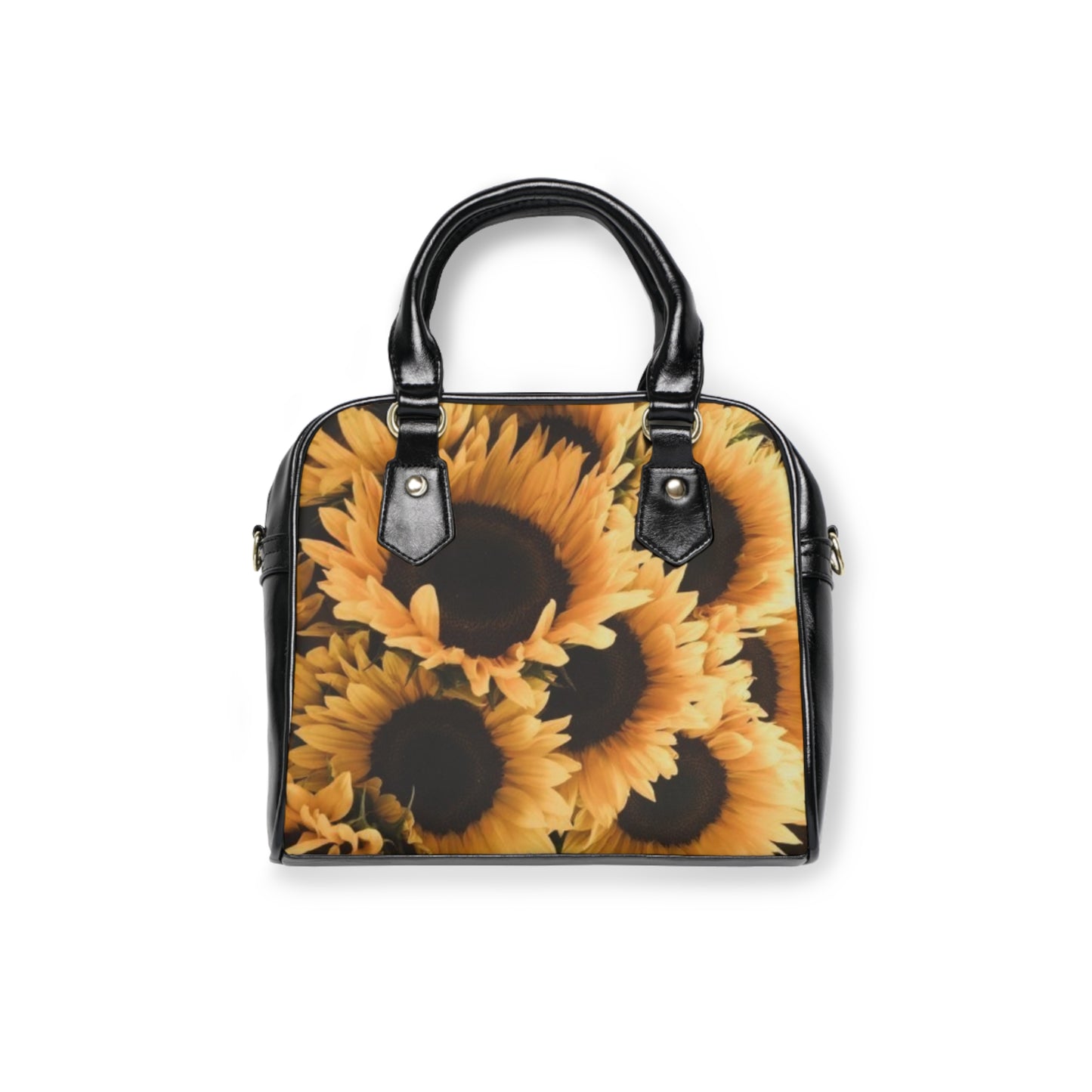 Sunflower Floral Shoulder Handbag – Bright & Cheerful
