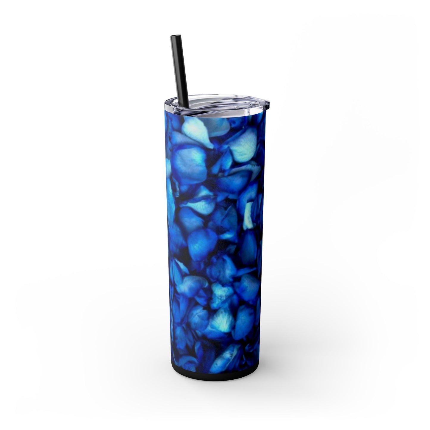 Blue Petals Skinny Tumbler – Durable Stainless Steel 20 oz