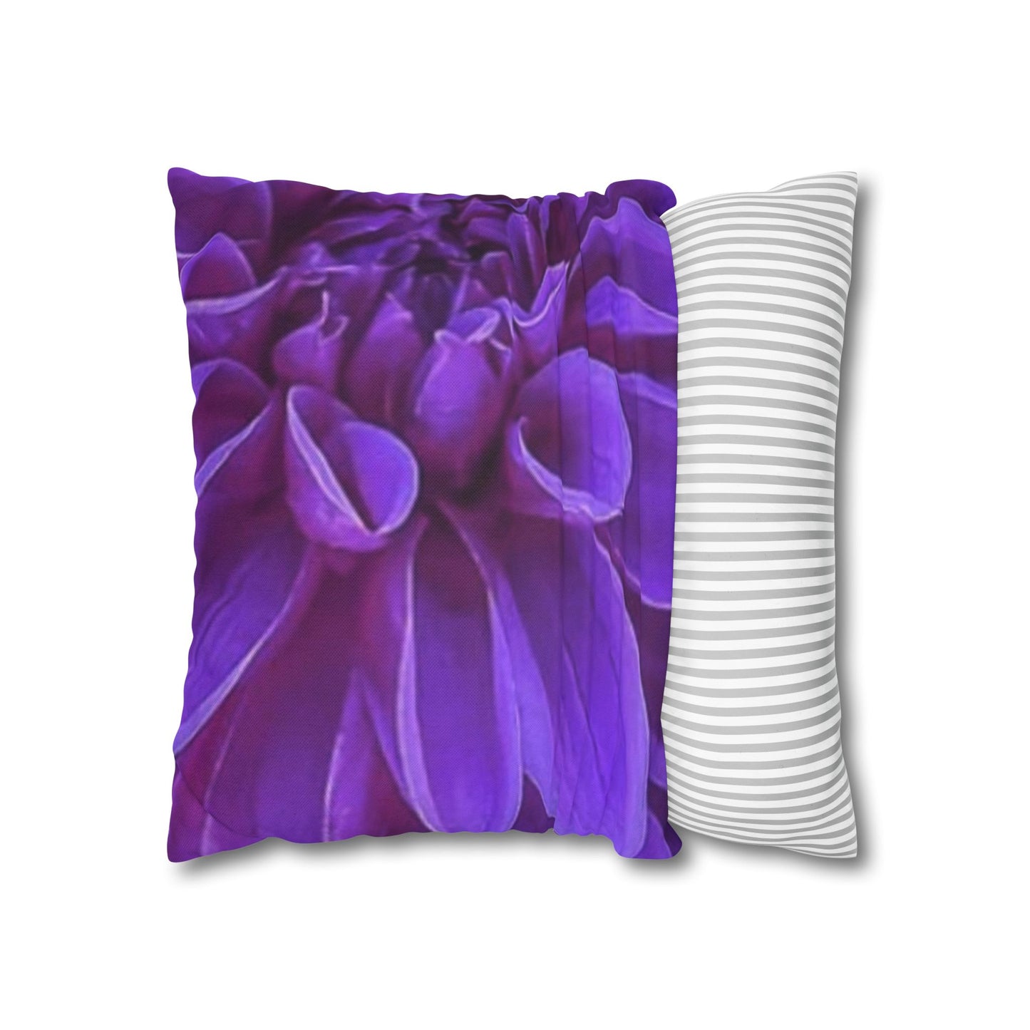 Purple Dahlia Square Pillowcase