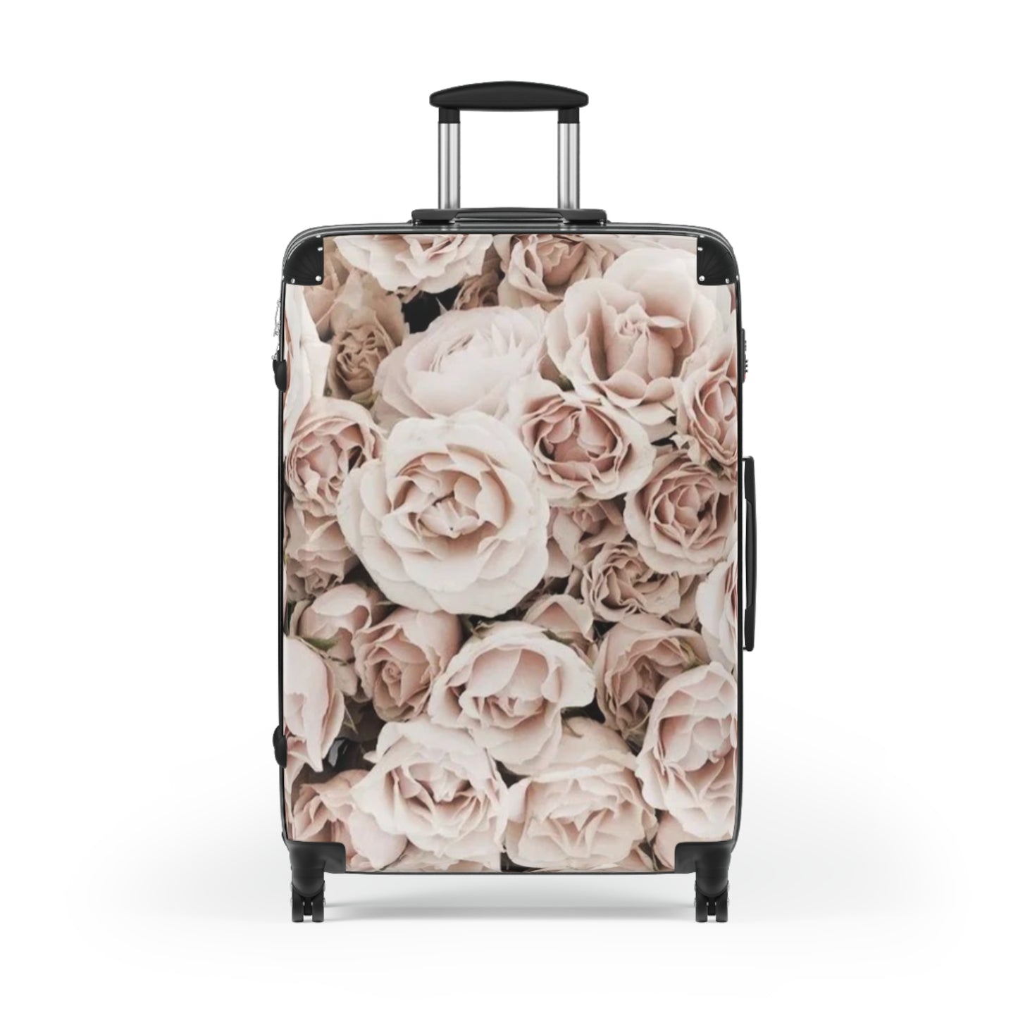 Light Pink Roses Floral Suitcase for Travelers – Soft & Stylish