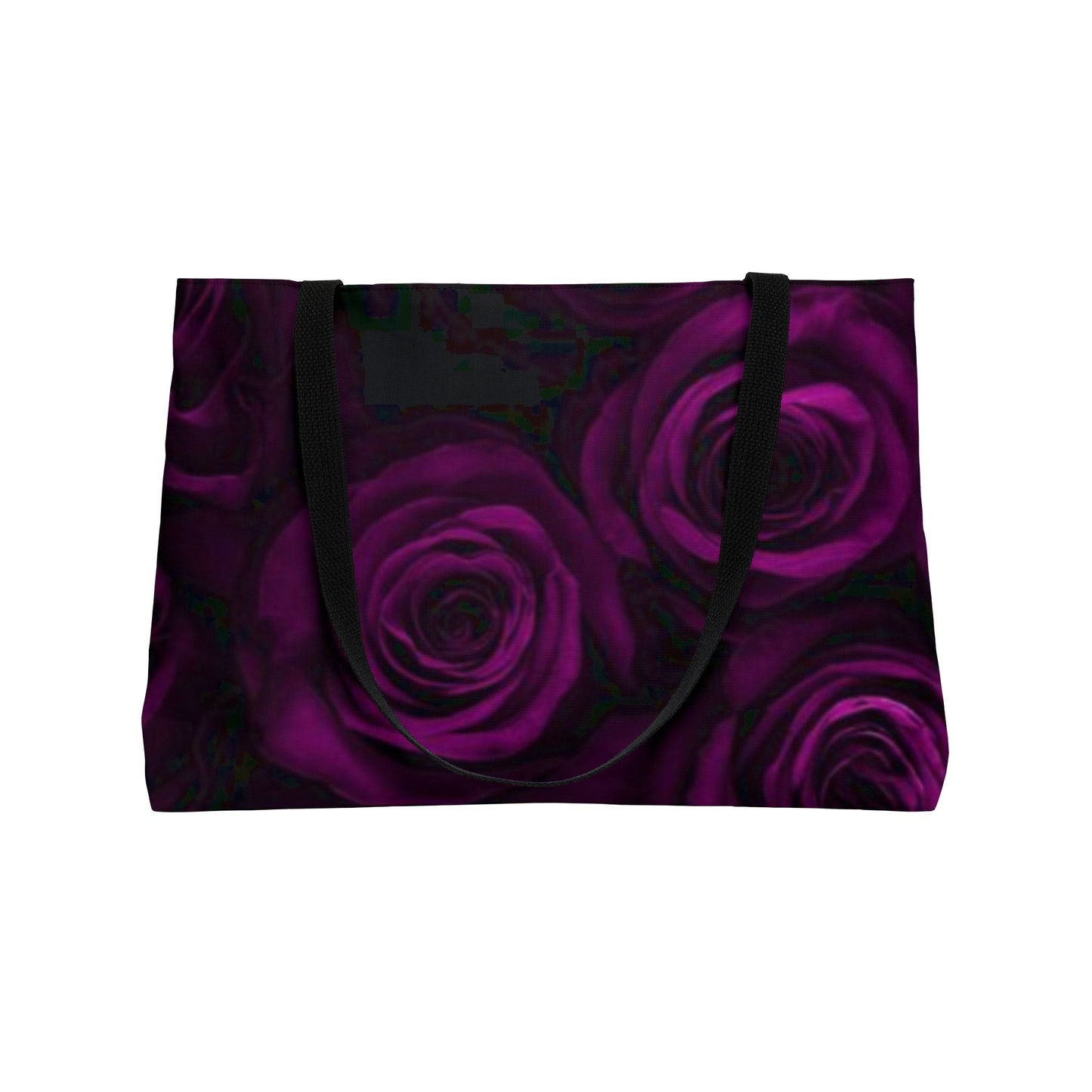 Dark Purple Roses Rectangle Tote Bag