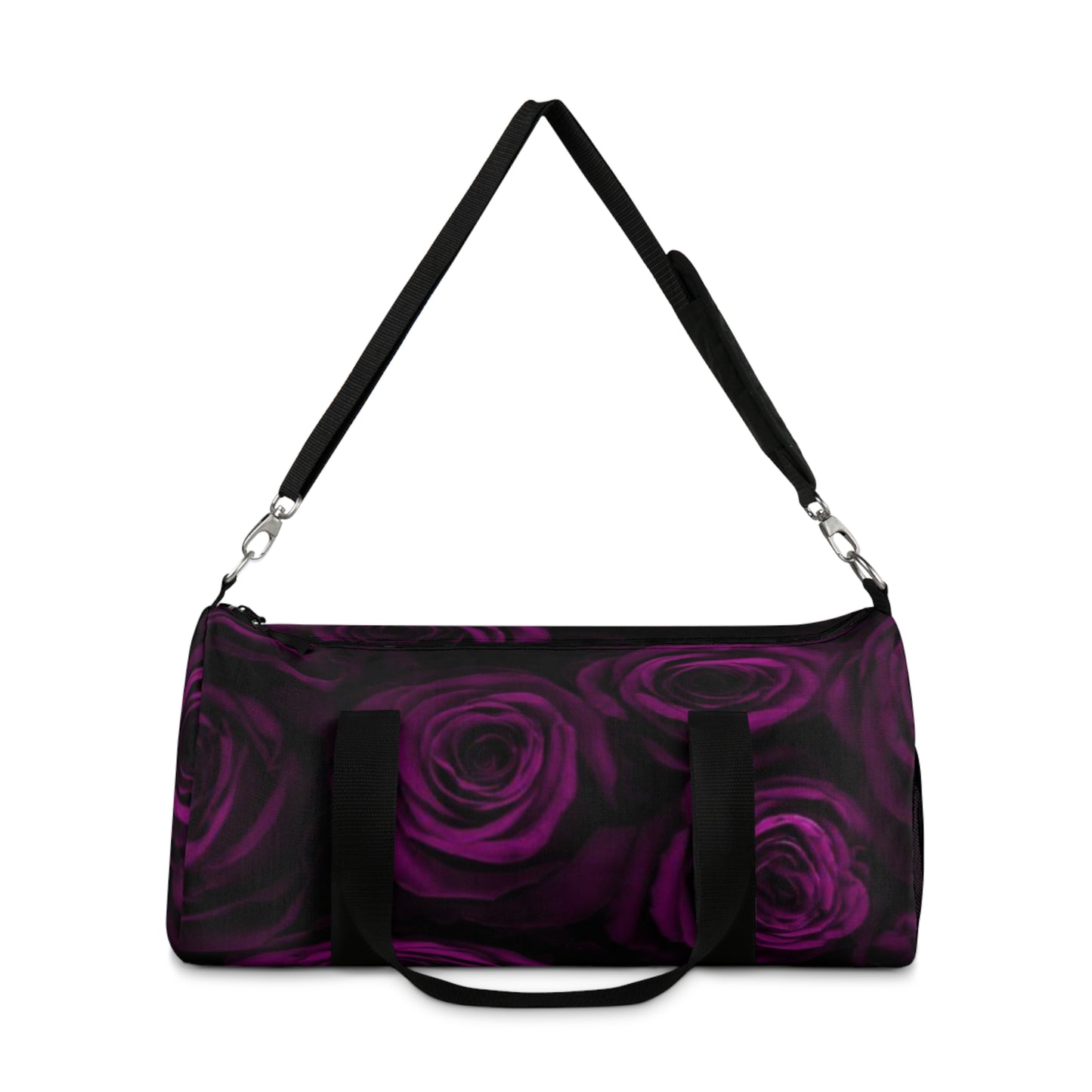 Dark Purple Roses Duffel Bag