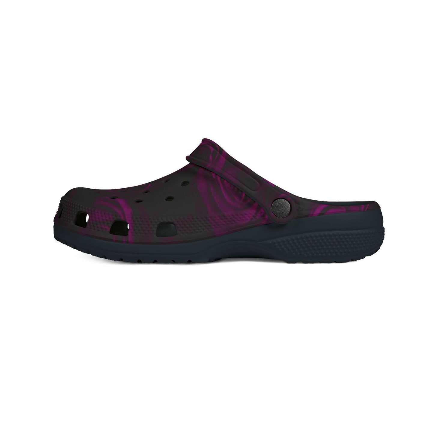 Dark Purple Roses Foam Shoes
