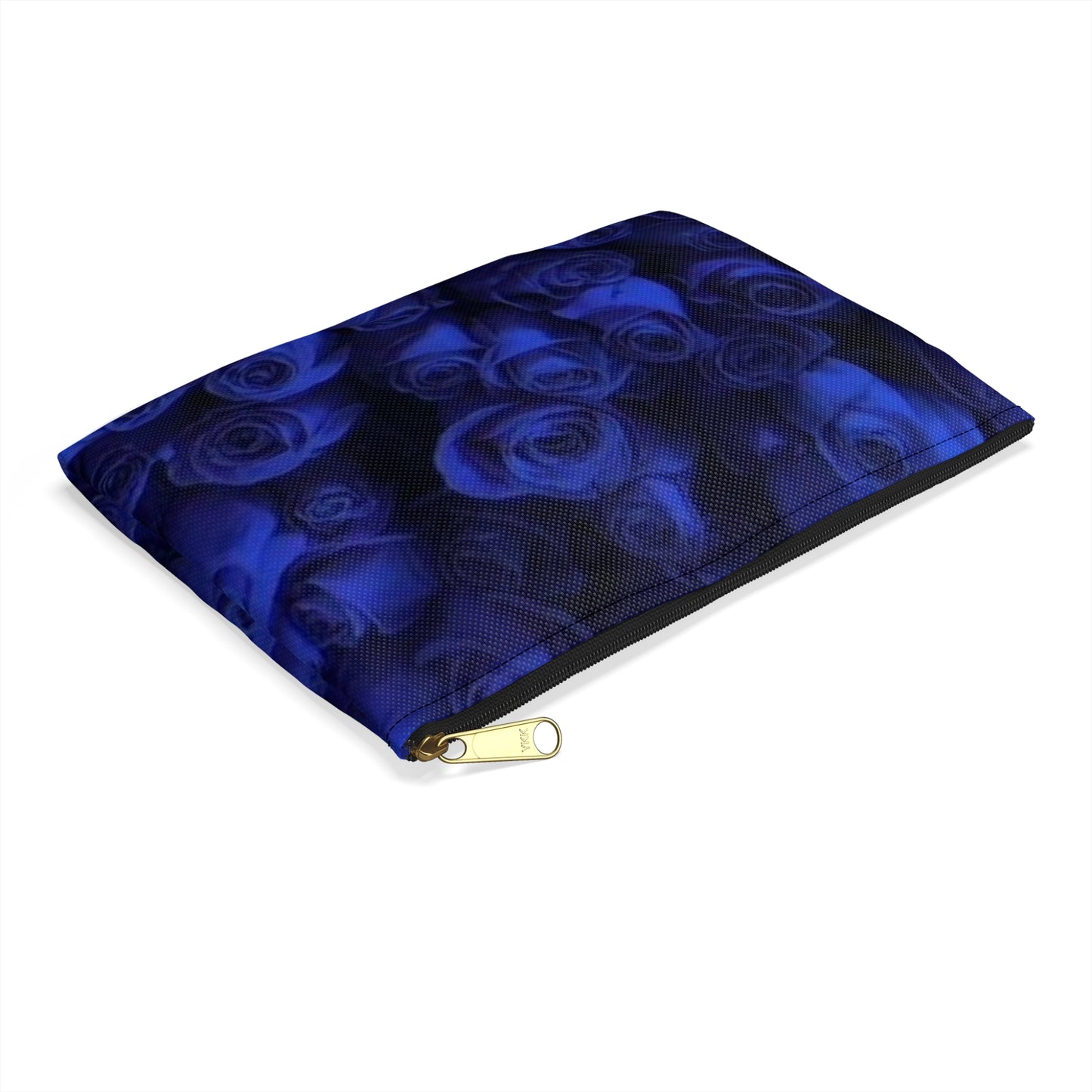 Dark Blue Roses Accessory Pouch