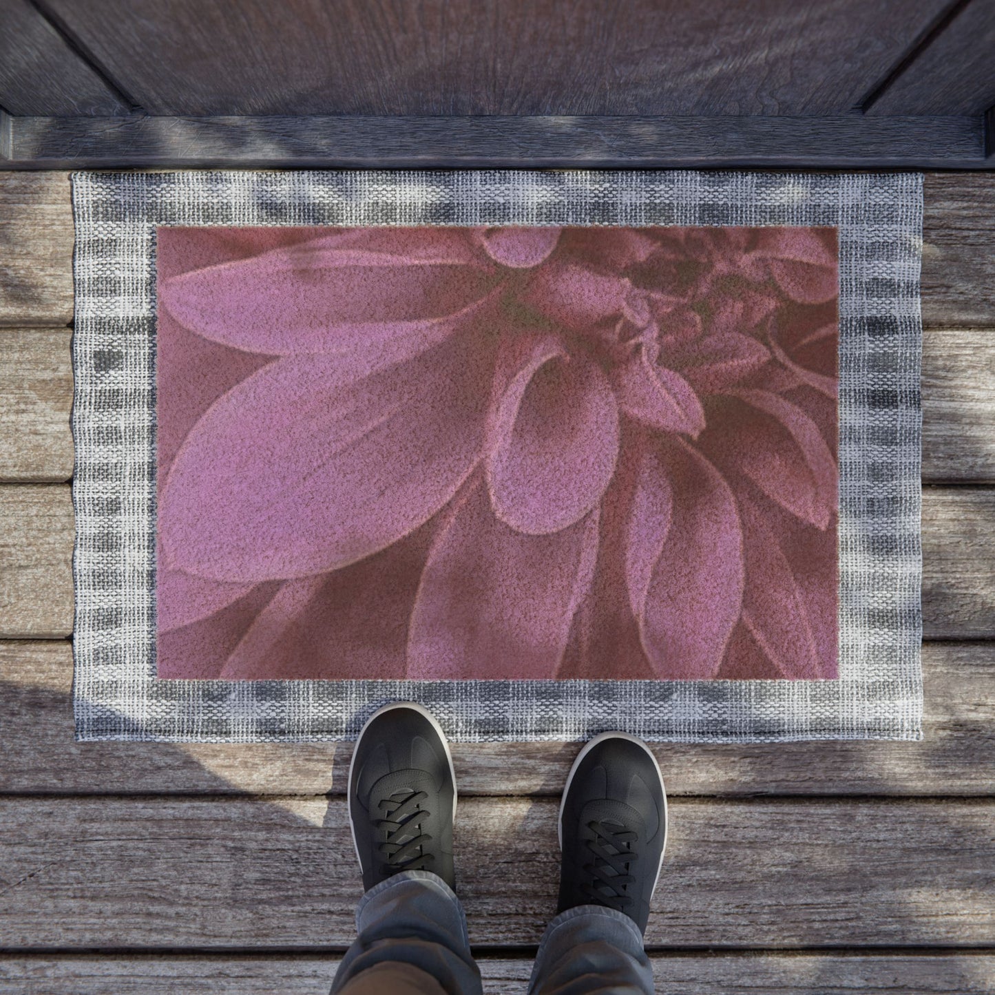 Purple Dahlia Doormat
