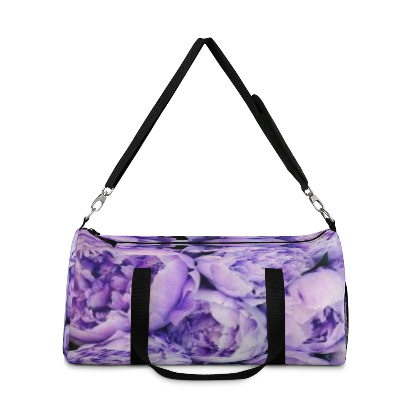 Purple Peony Floral Duffel Bag for Gym