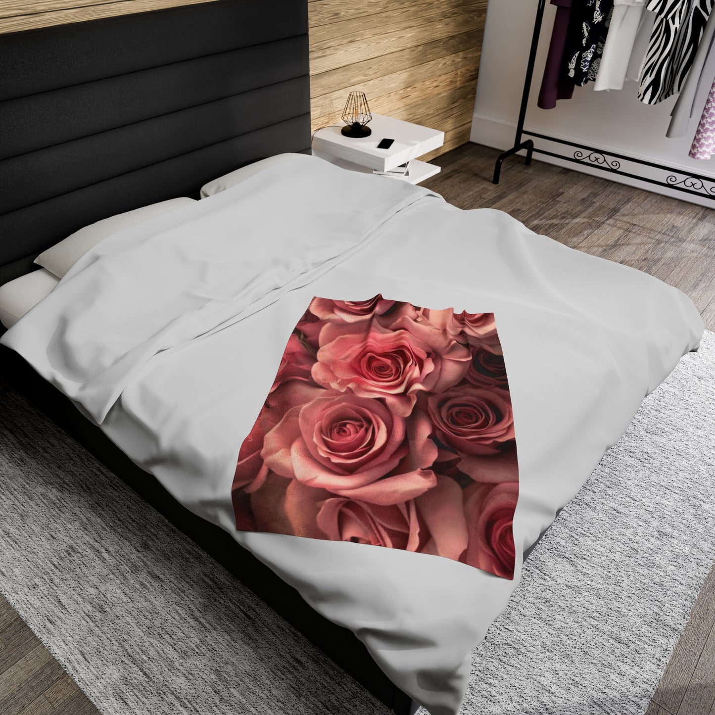 Pink Roses Blanket