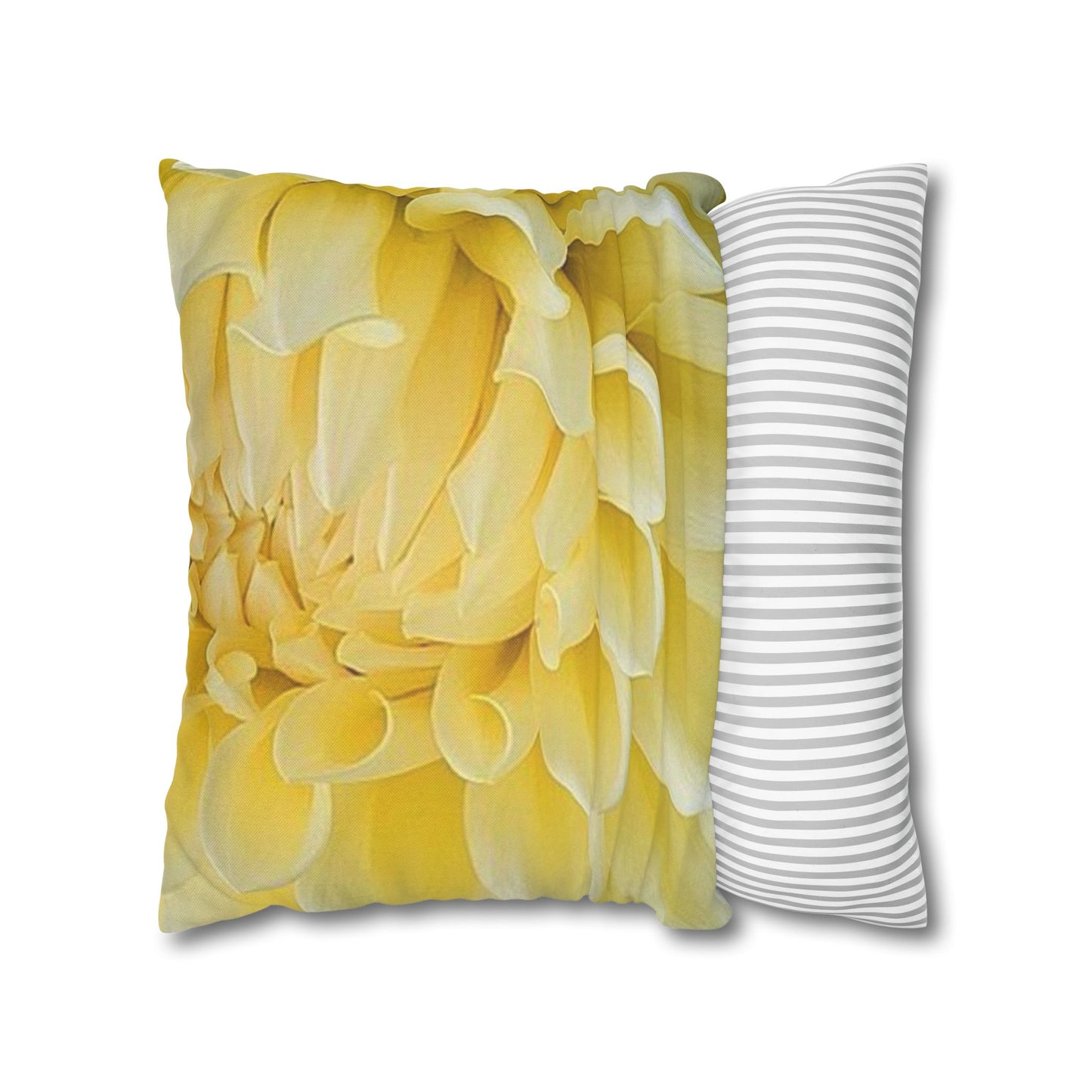Yellow Dahlia Square Pillowcase
