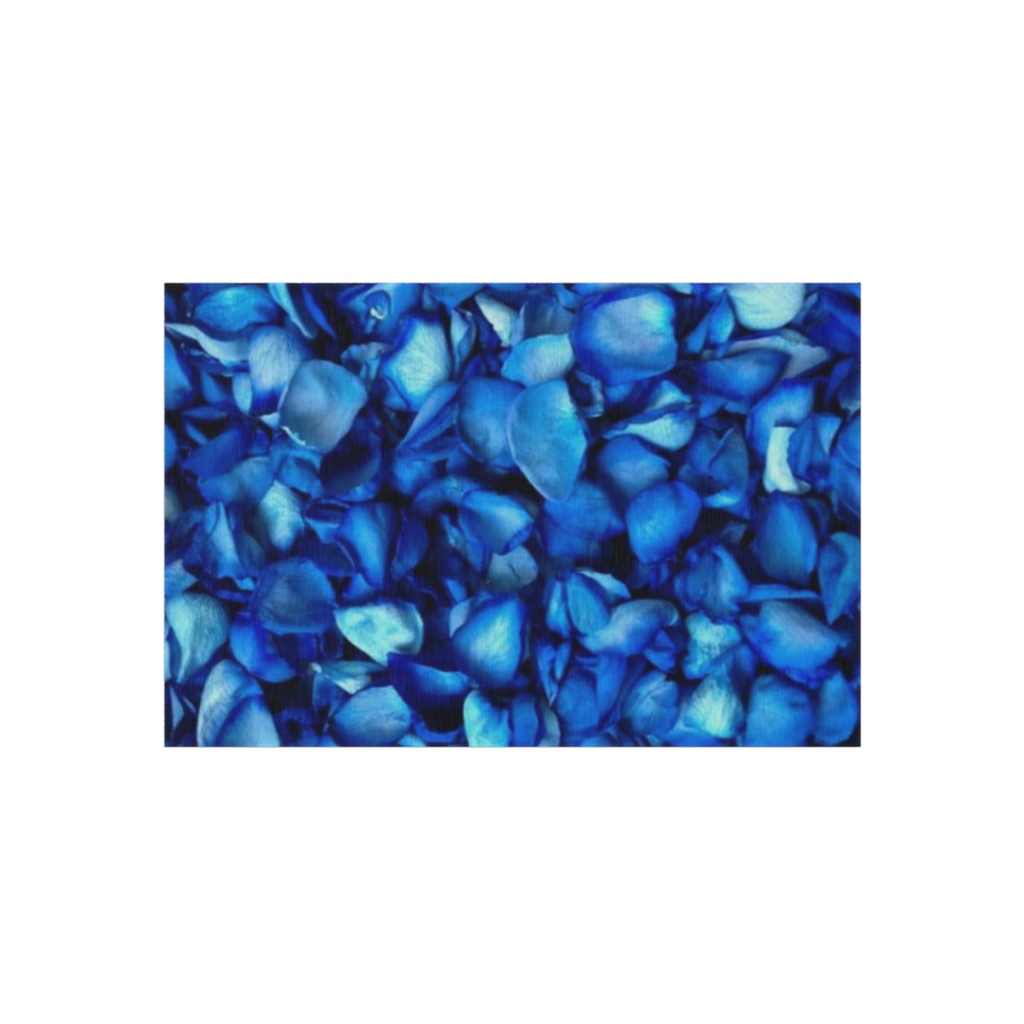 Blue Petals Outdoor Rug
