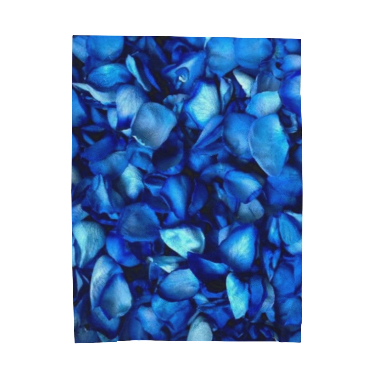 Soft Floral Blanket – Blue Petals for a Cool & Cozy Look