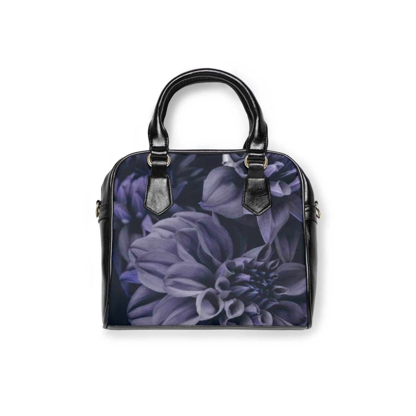 Blue Dahlia Shoulder Handbag