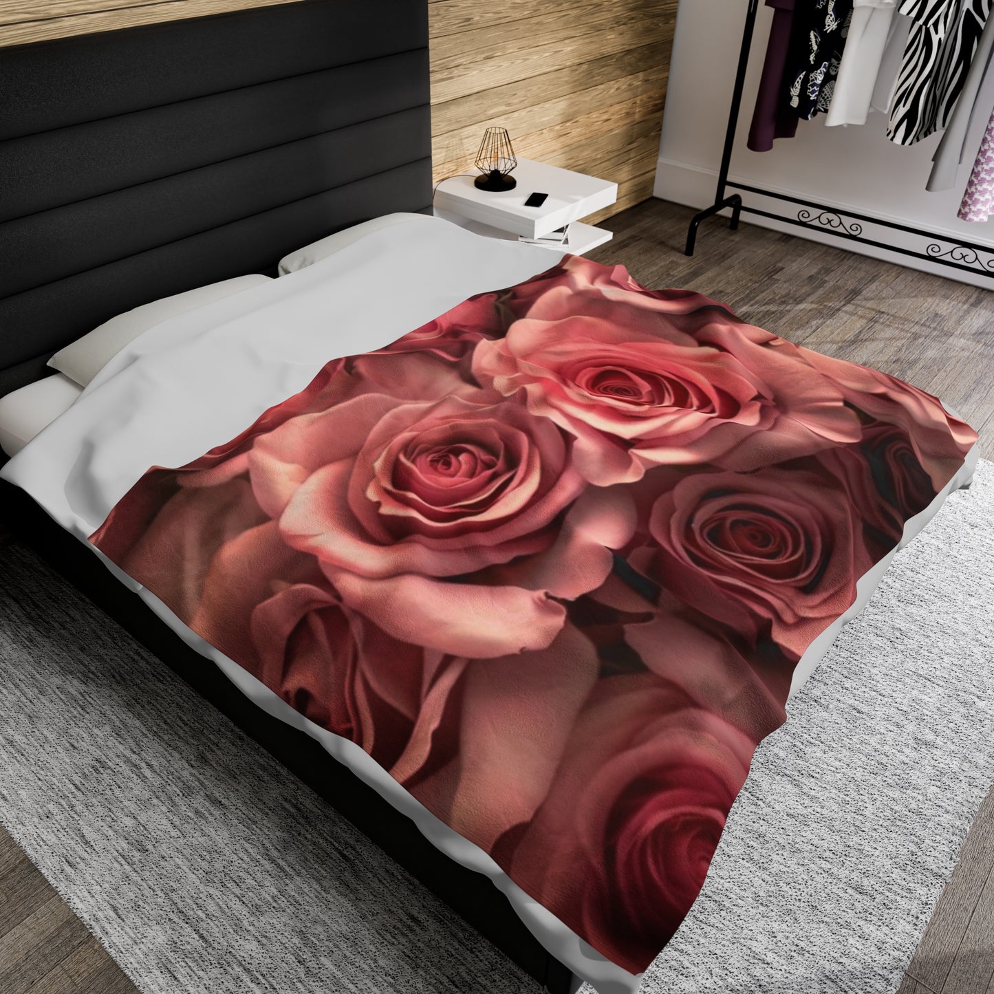 Pink Roses Blanket