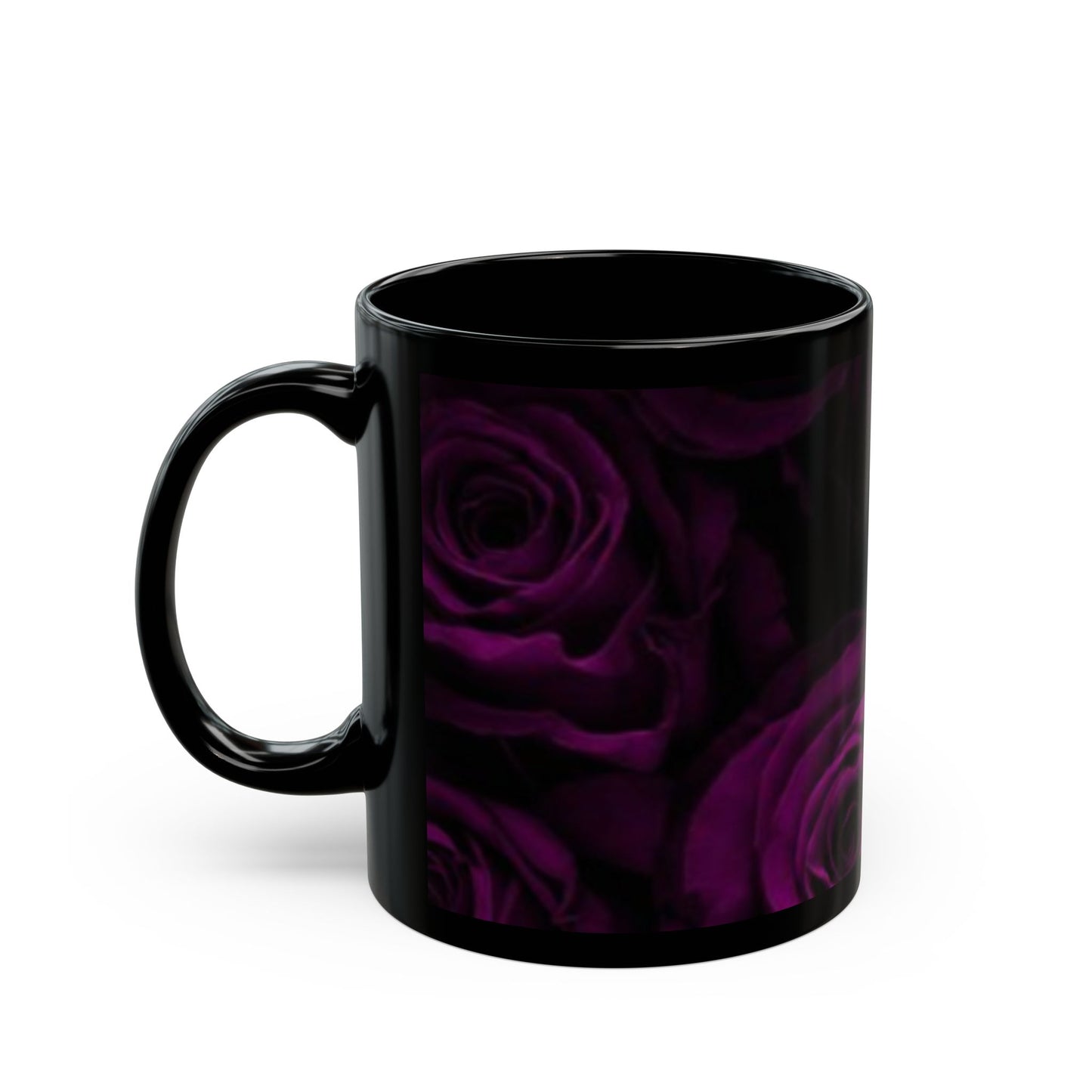 Dark Purple Roses Mug