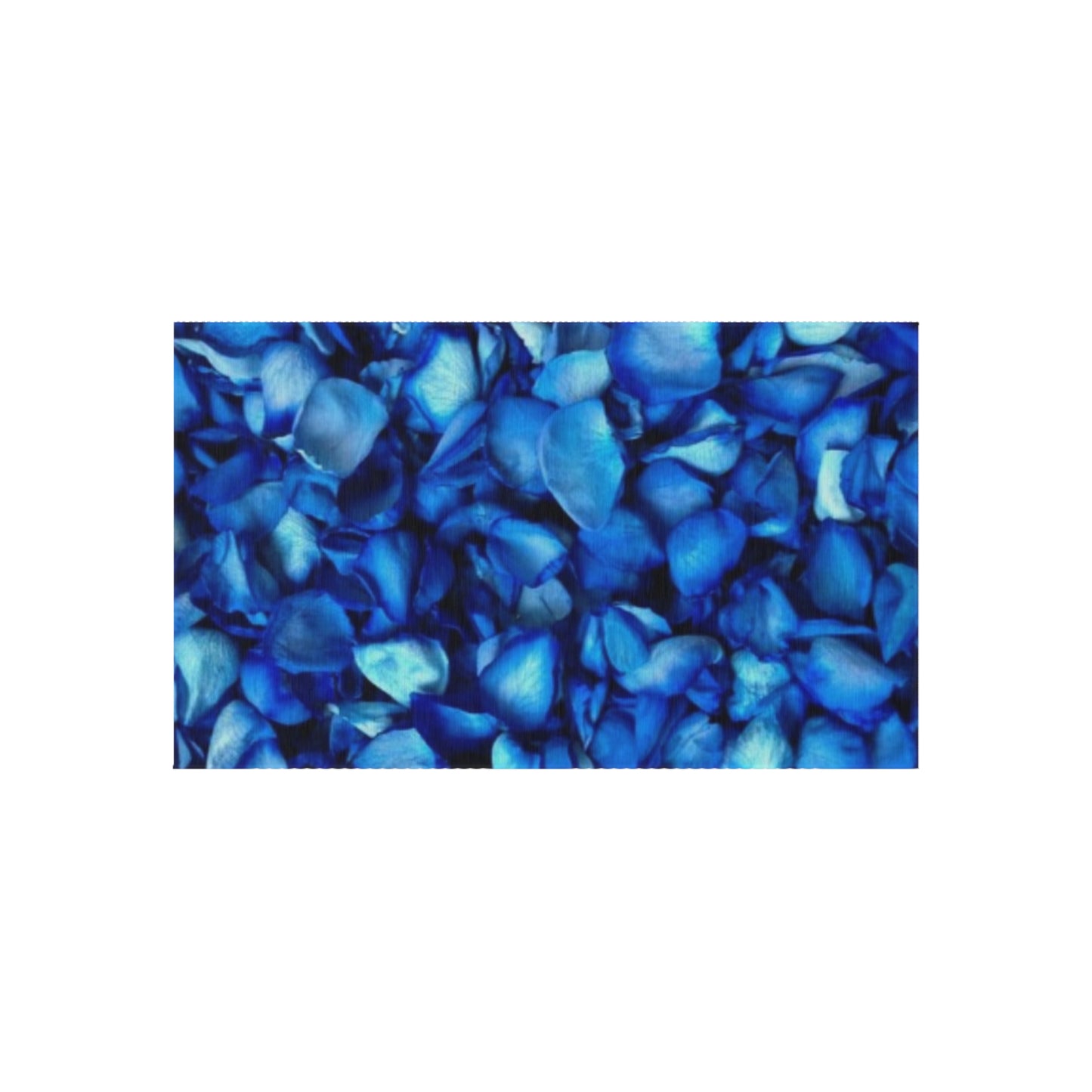 Blue Petals Outdoor Rug