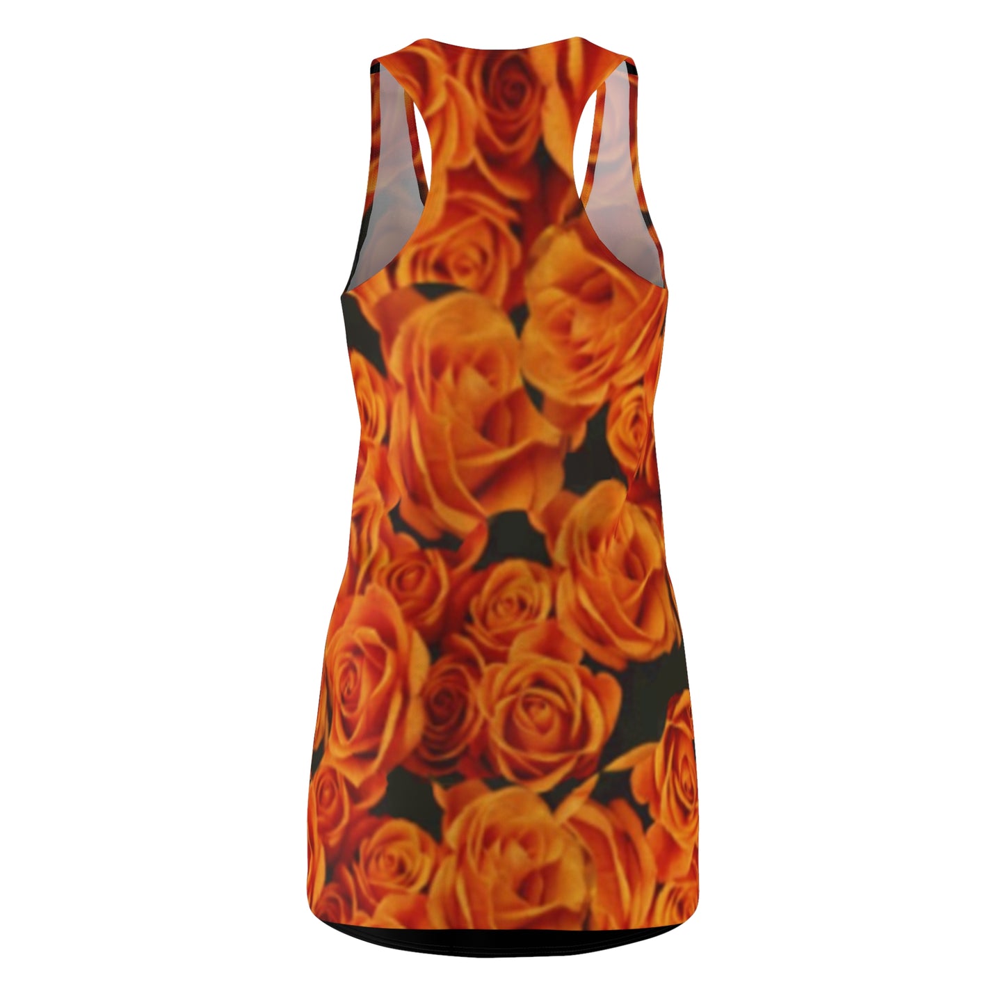 Orange Roses Racerback Dress