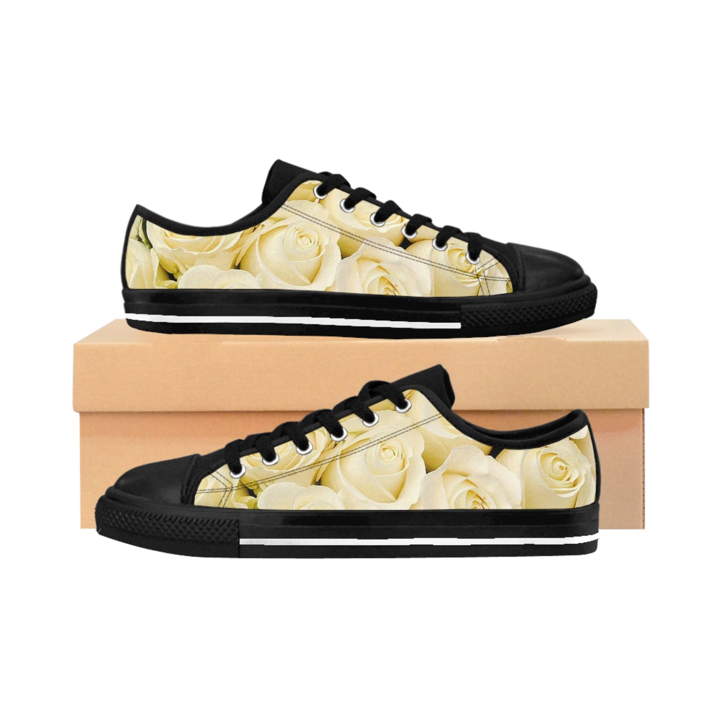 White Roses Sneakers