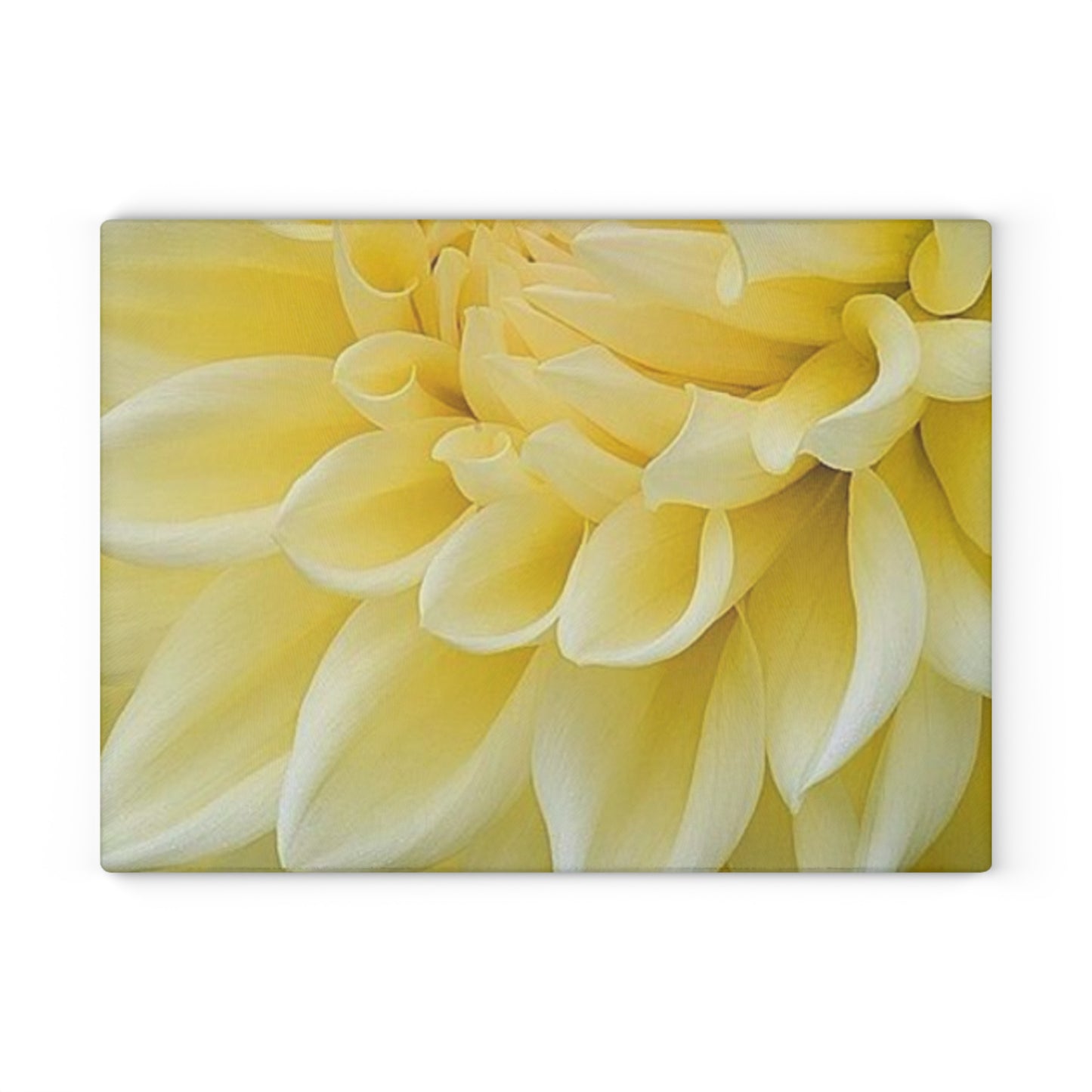 Yellow Dahlia Cutting Board
