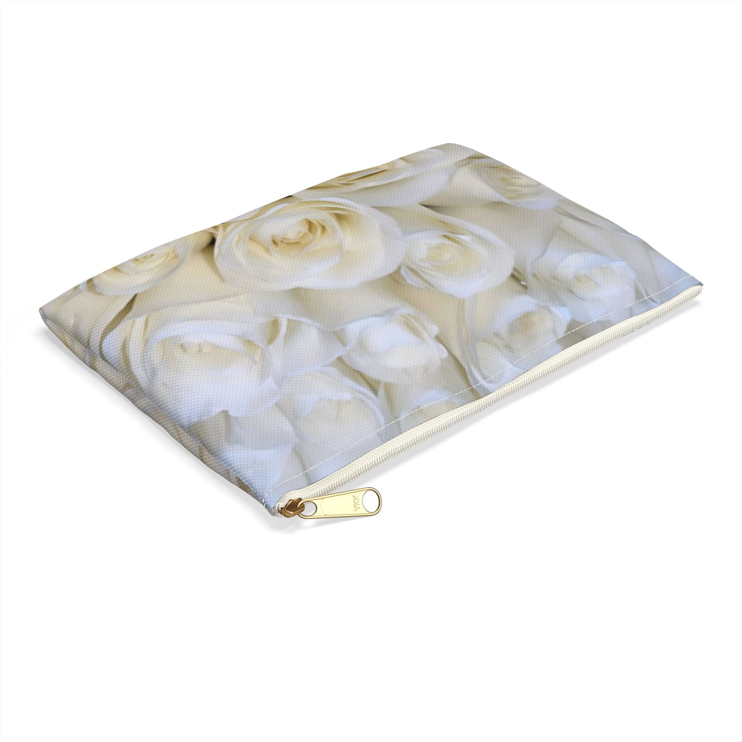 White Roses Accessory Pouch