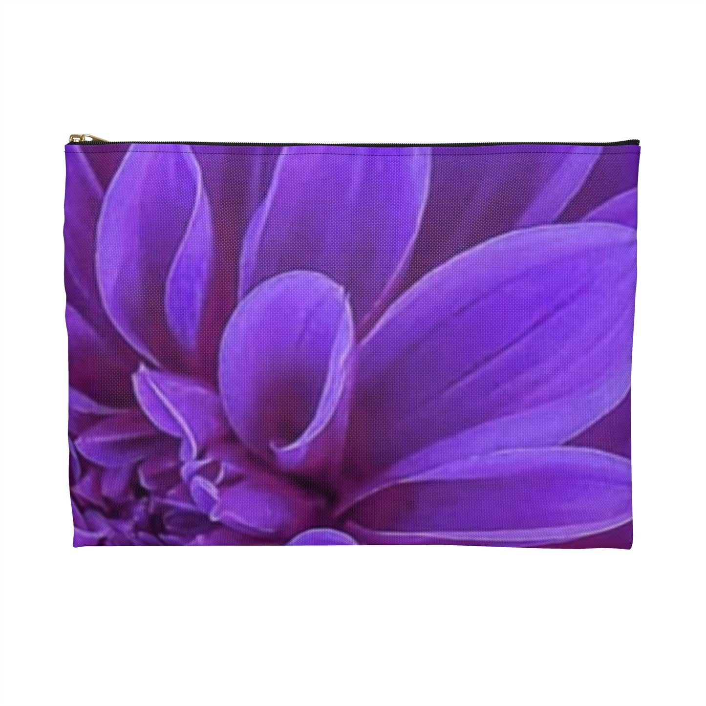 Purple Dahlia Accessory Pouch