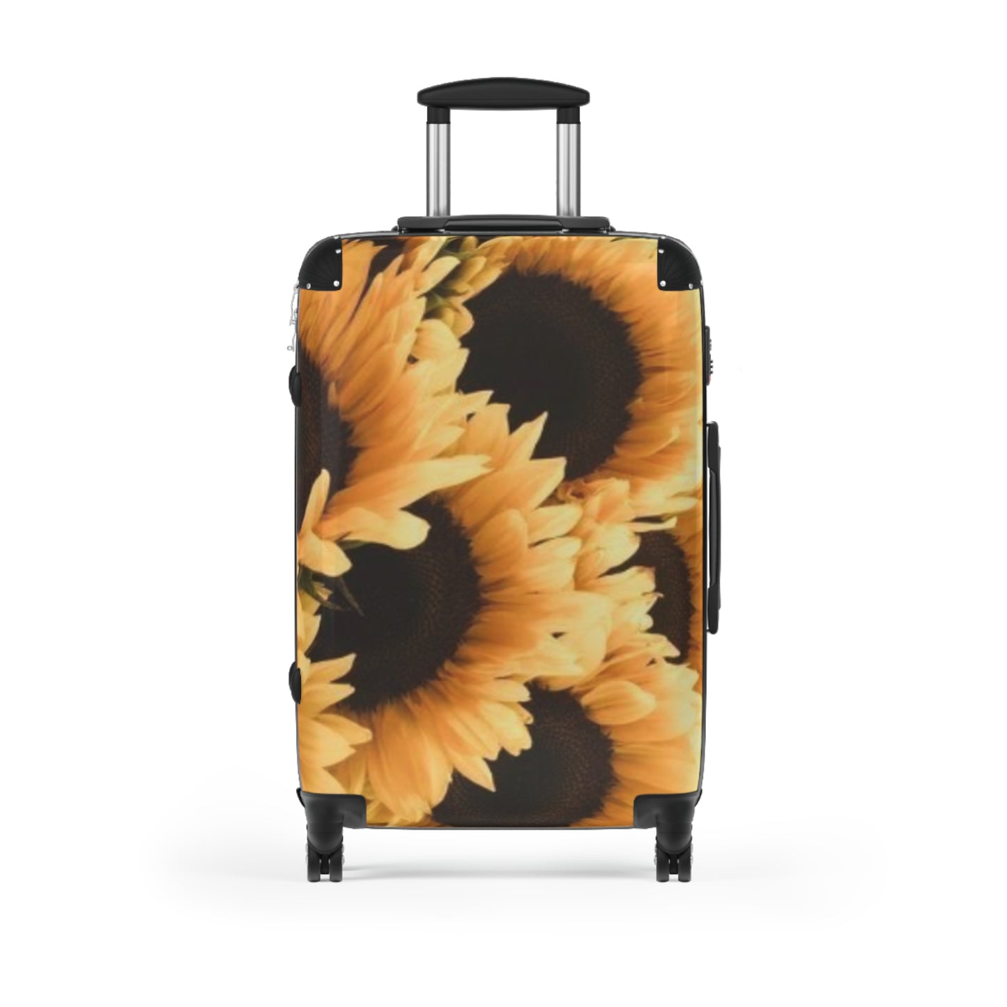 Sunflower Floral Suitcase for Travelers – Bright & Happy