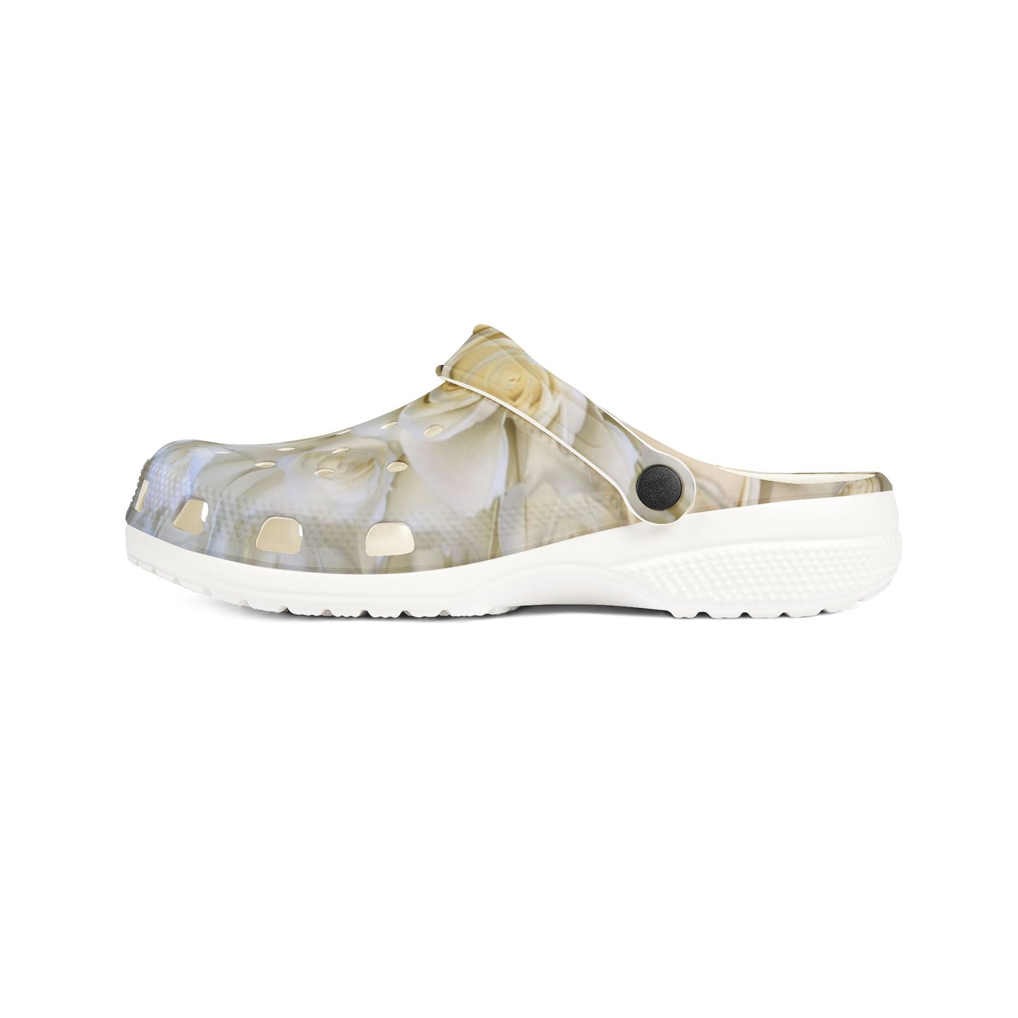 White Roses Foam Shoes