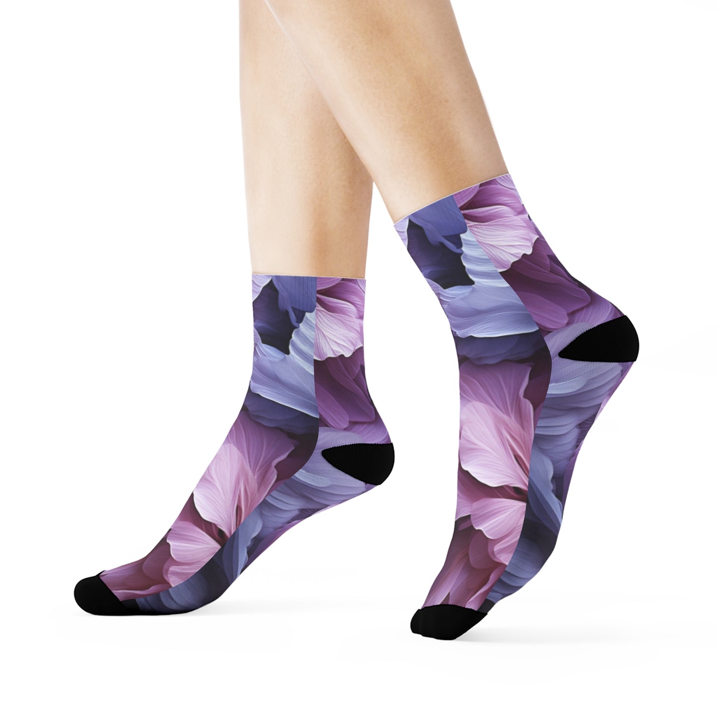 Floral Flow Crew Socks