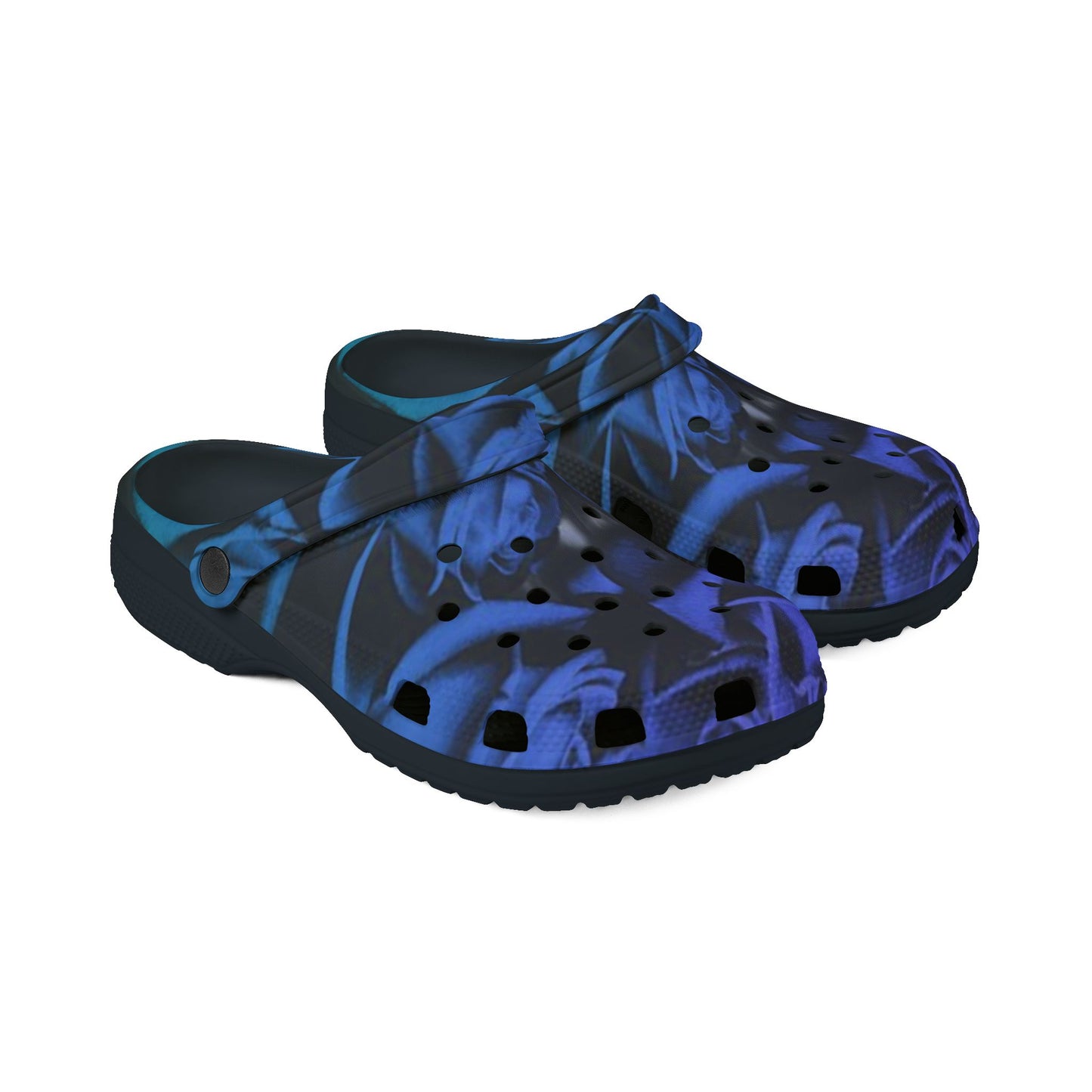 Blue Roses Foam Shoes