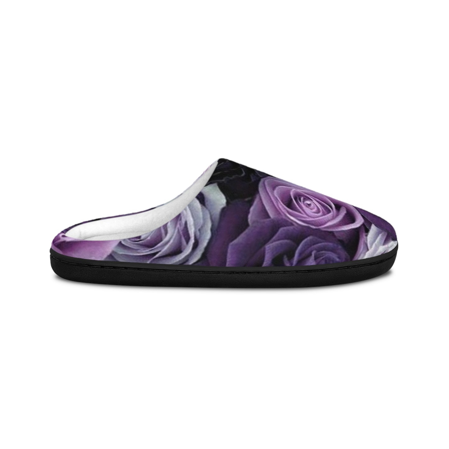 Purple Roses Slippers