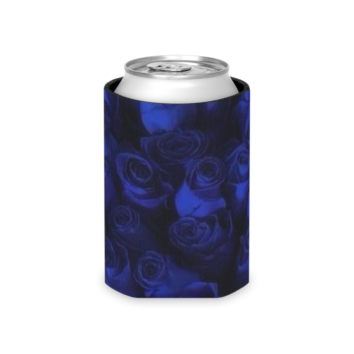 Dark Blue Roses Can Cooler