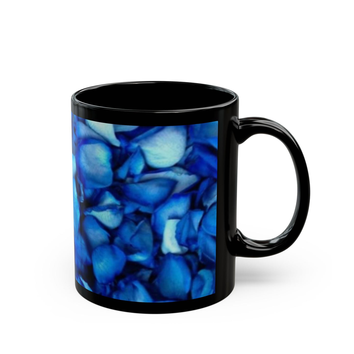 Blue Petals Floral Design Mug – Unique Floral Coffee Mug