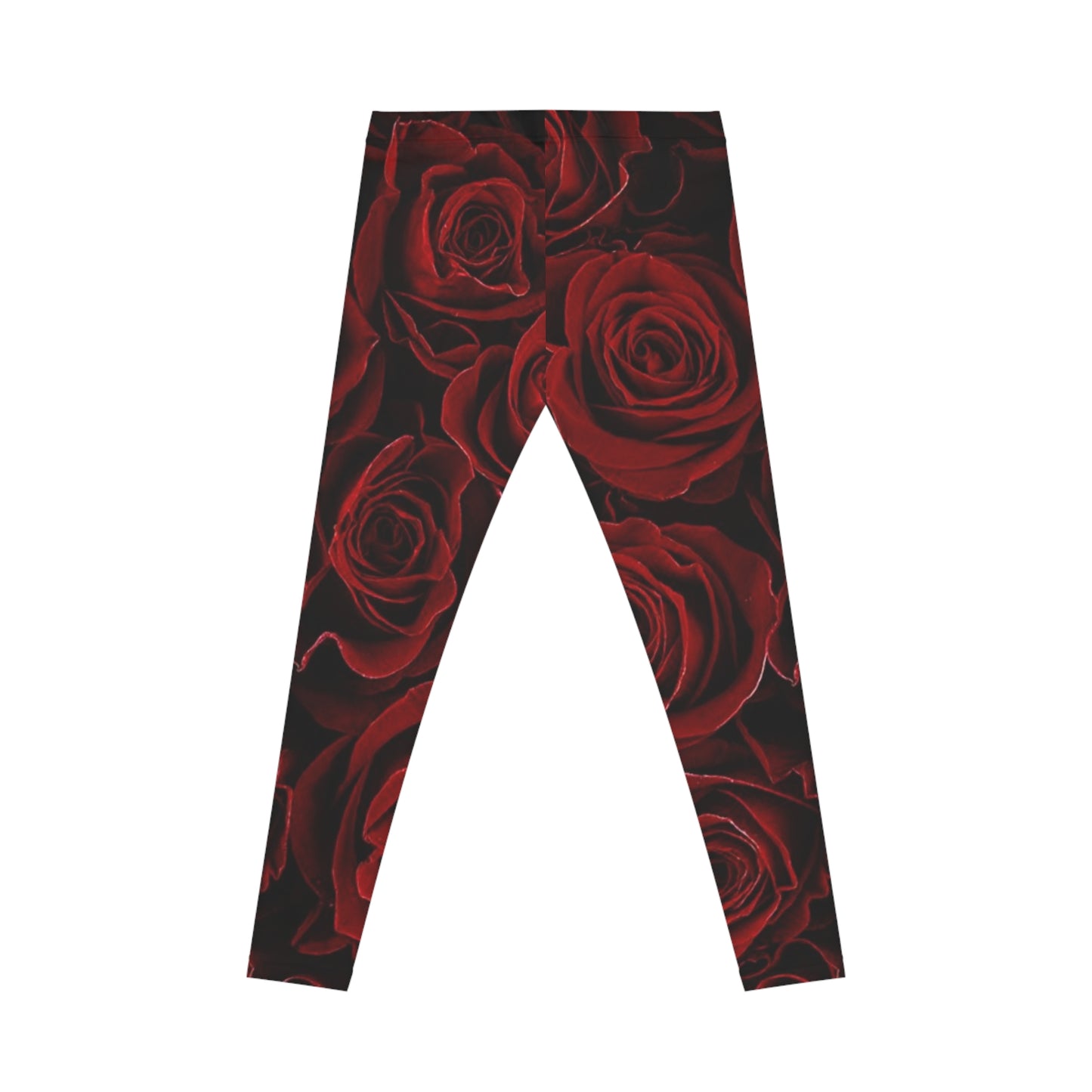 Red Roses Comfortable Floral Casual Leggings