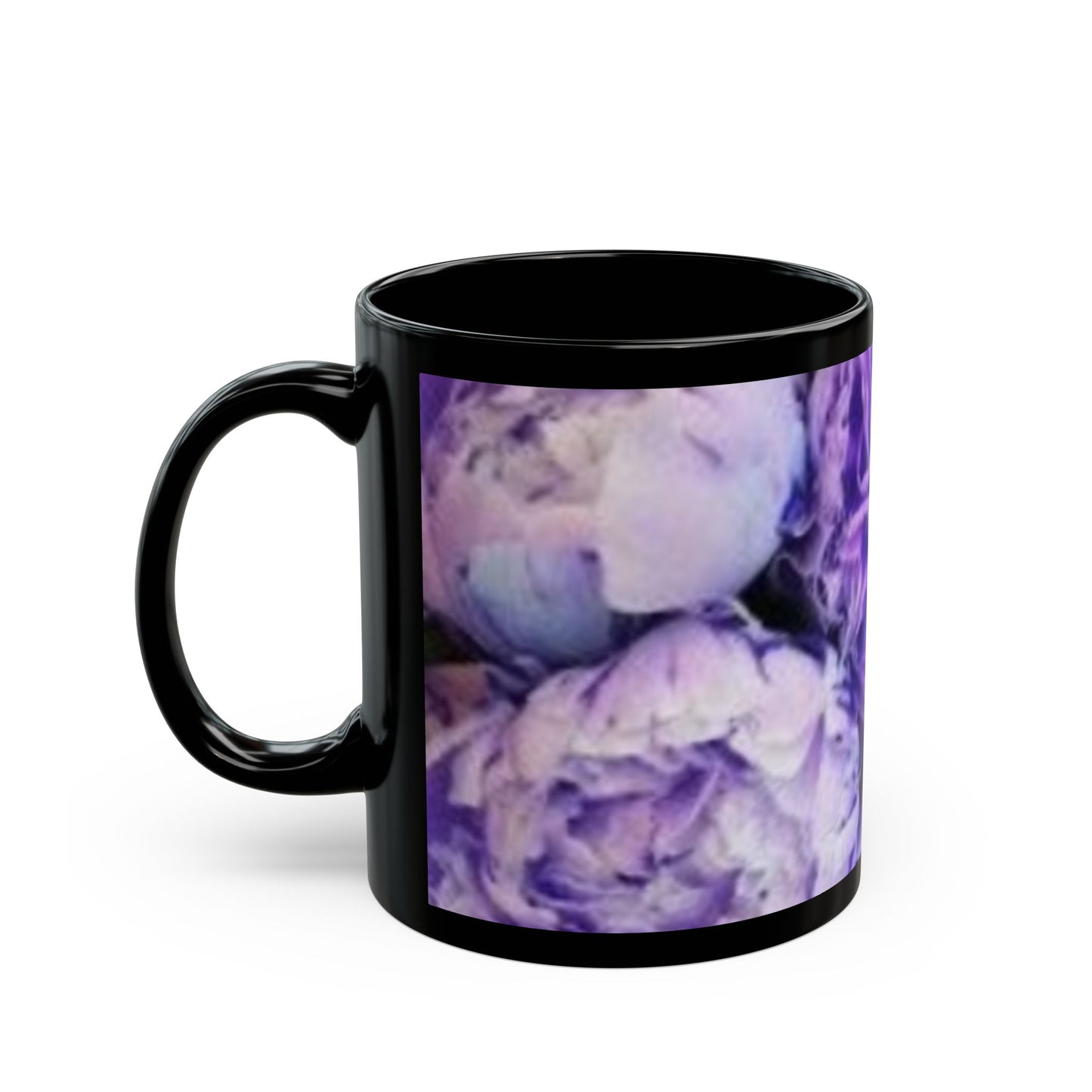 Purple Peony Floral Design Mug – Elegant Mug for Gifting