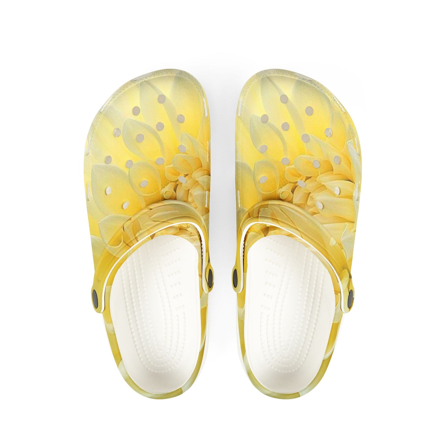 Yellow Dahlia Foam Shoes