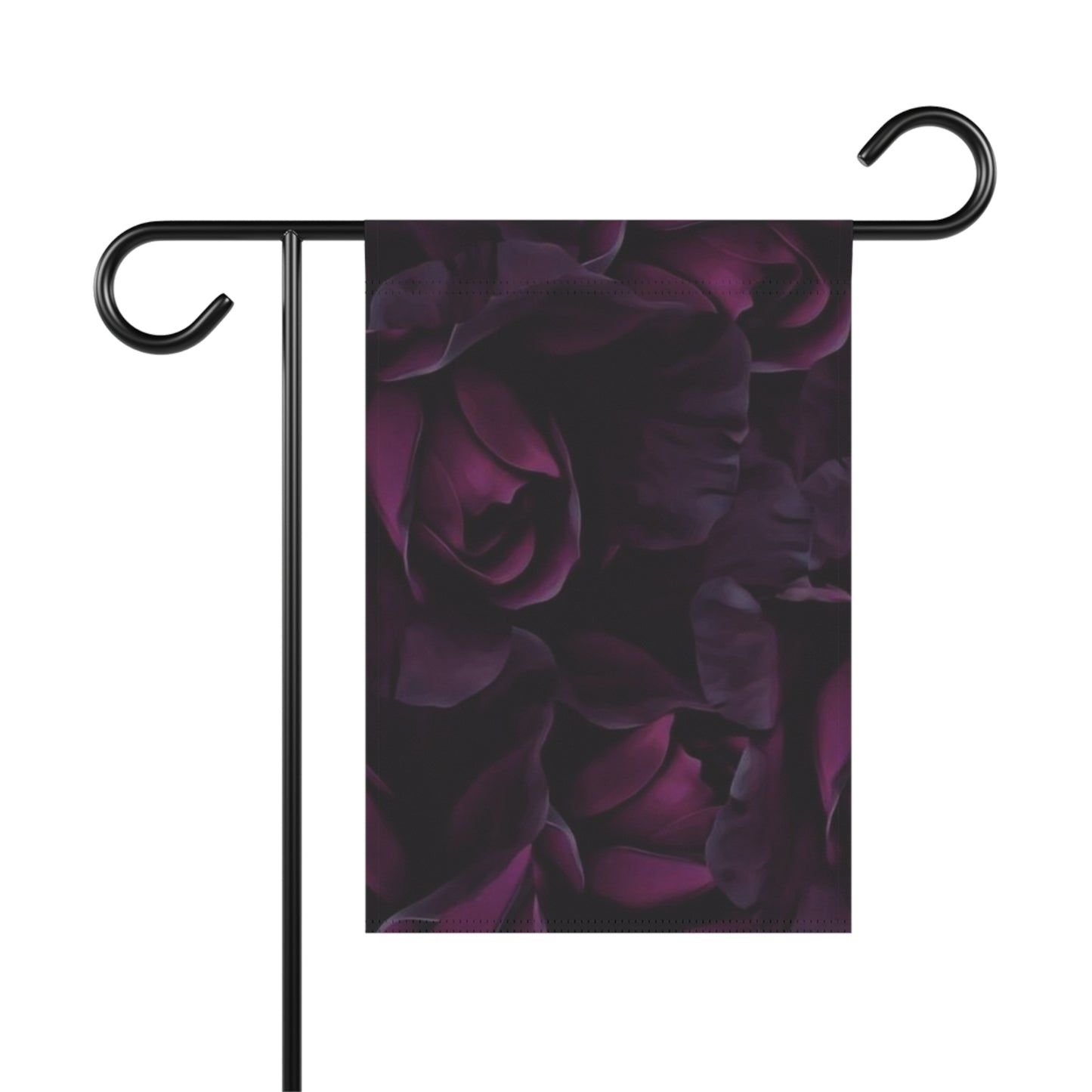 Dark Purple Floral Garden & House Banner