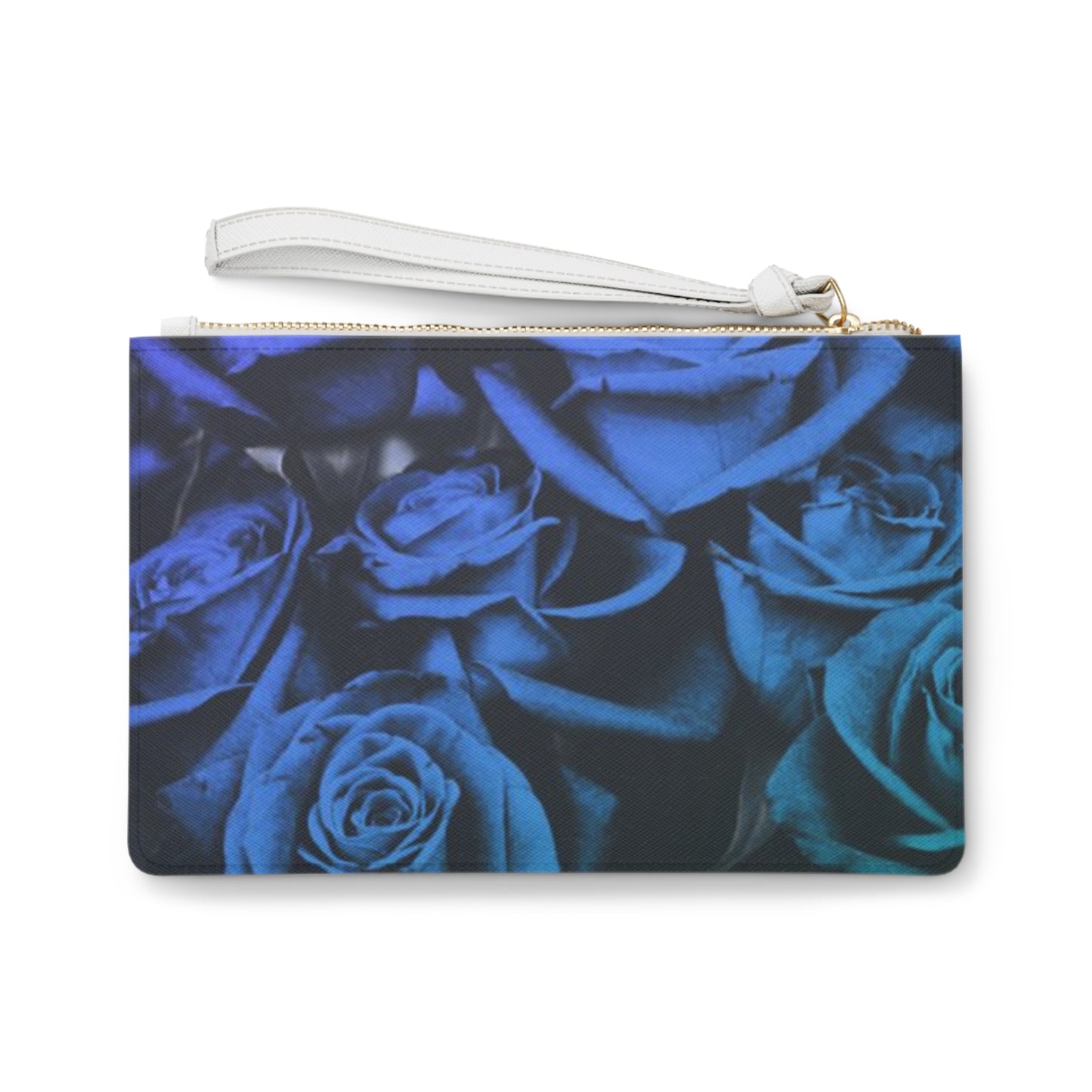 Blue Roses Clutch Bag