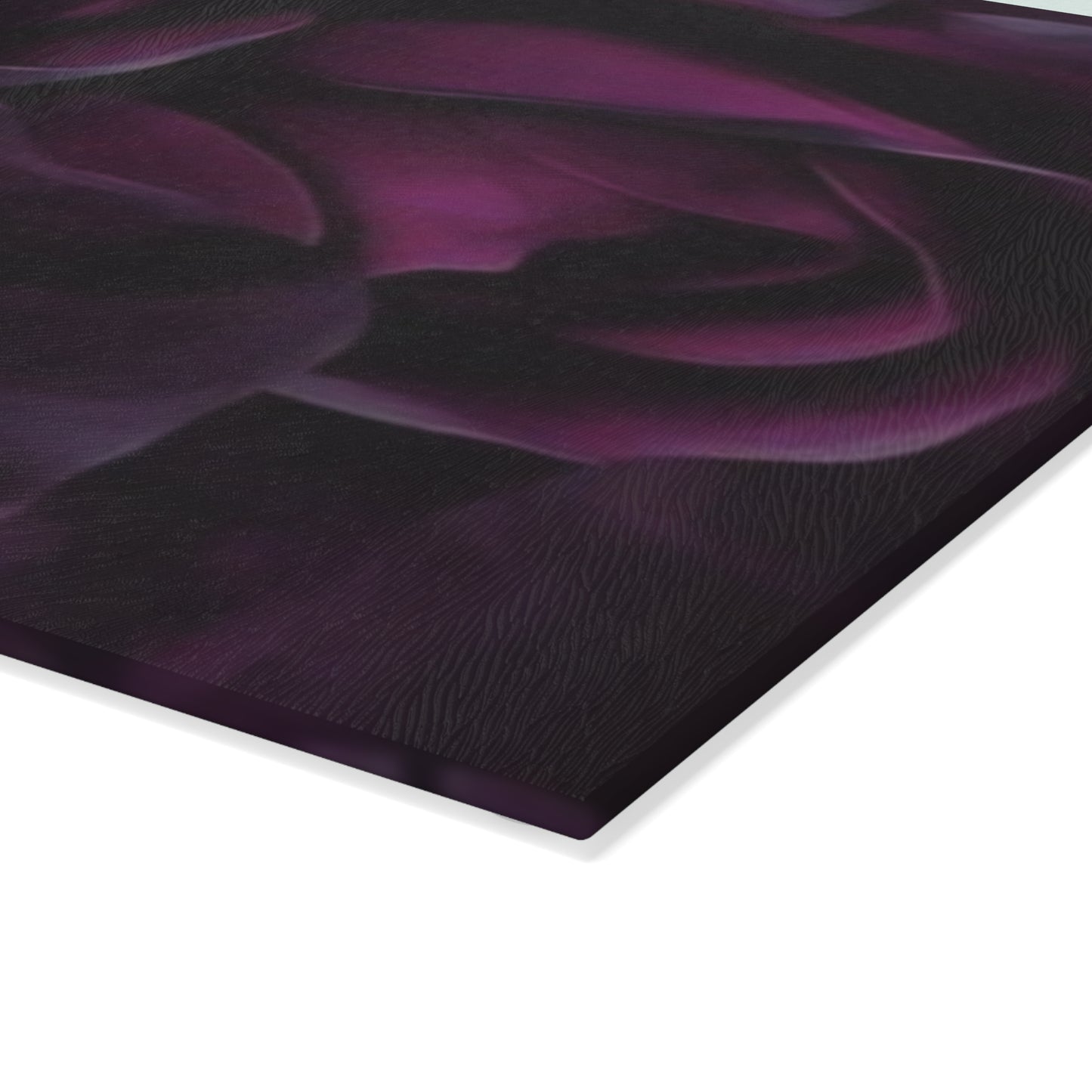 Dark Purple Floral Cutting Board