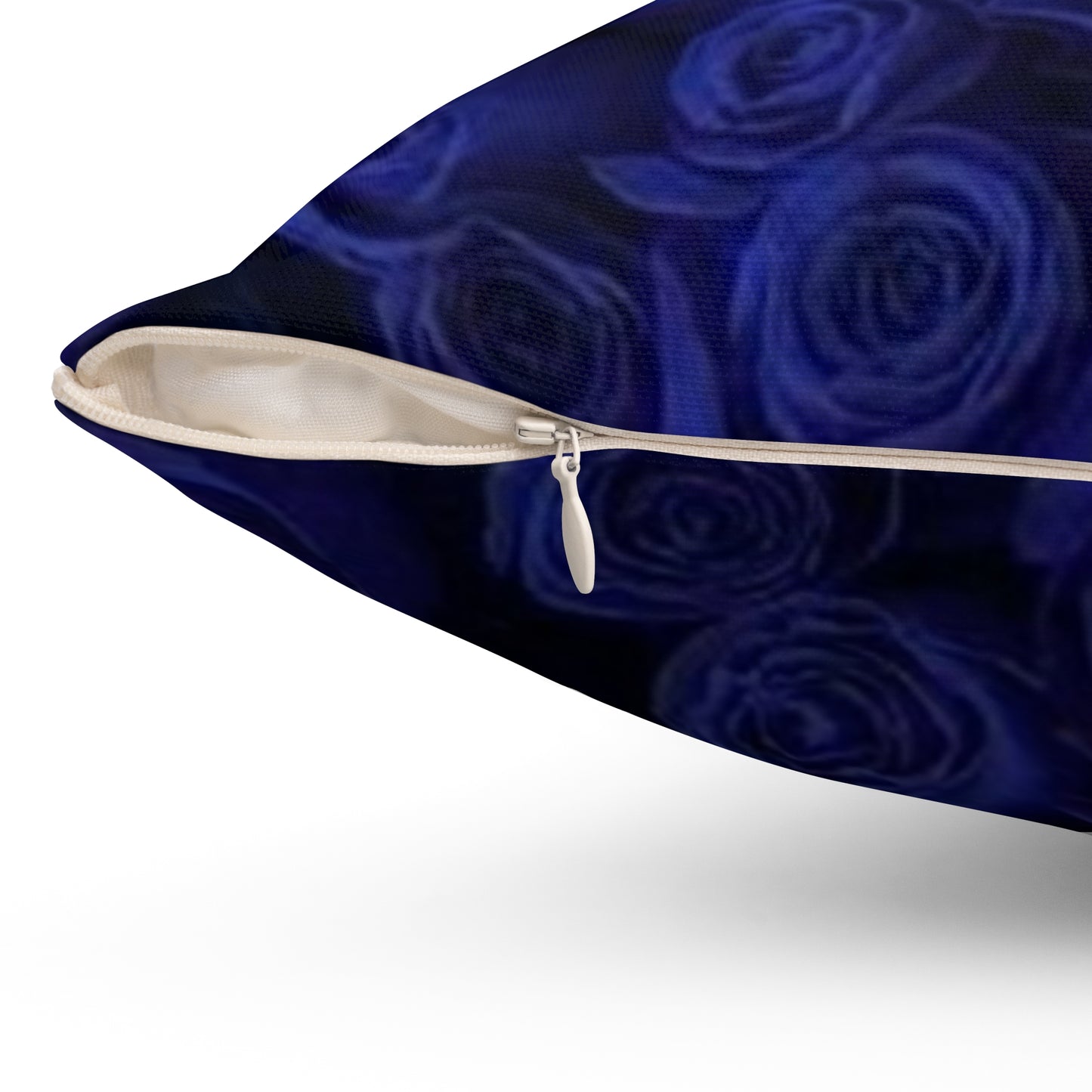 Dark Blue Roses Square Pillow