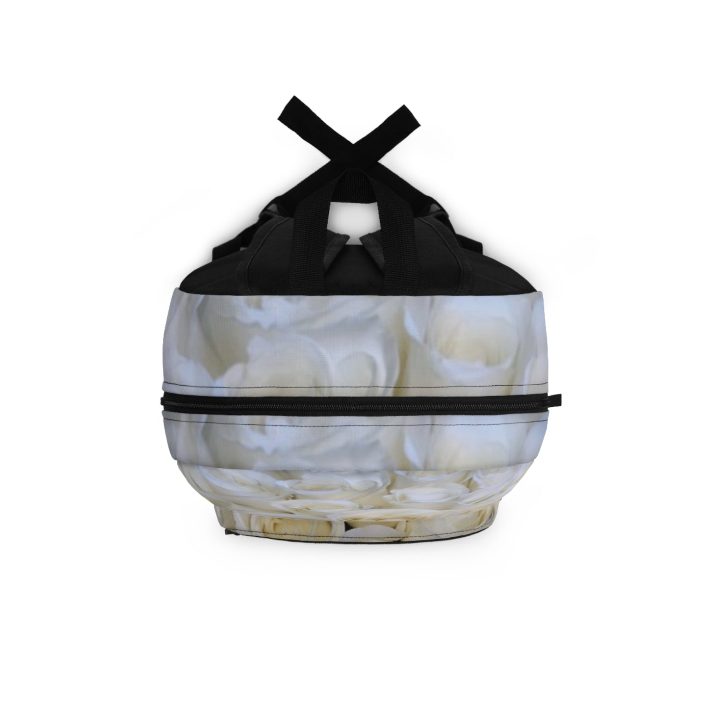 White Roses Floral Backpack for Travel