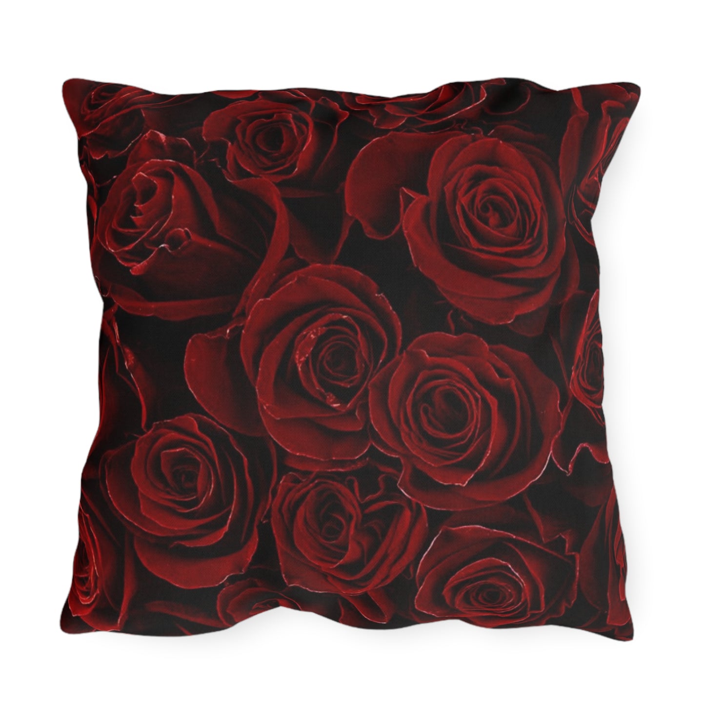 Red Roses Outdoor Pillow
